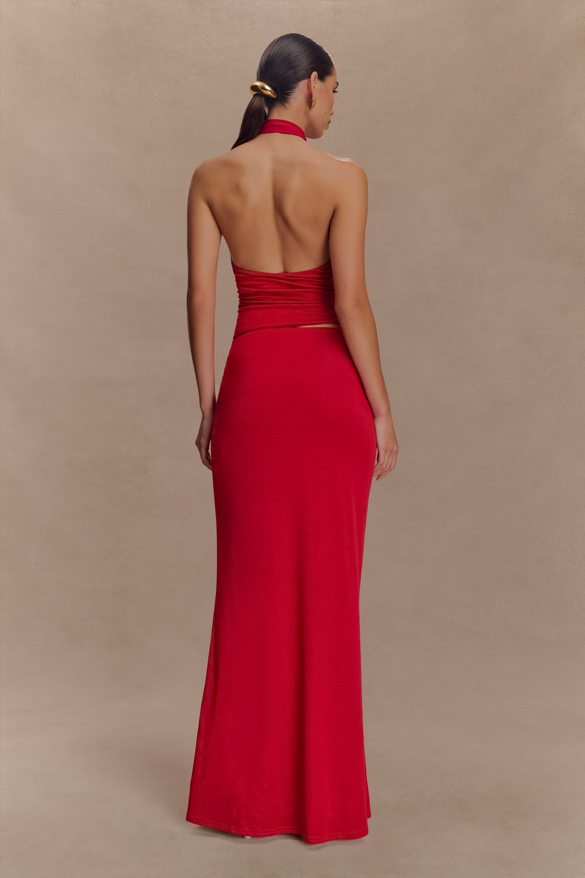 Mariposa Slinky Halter Top - Red #5