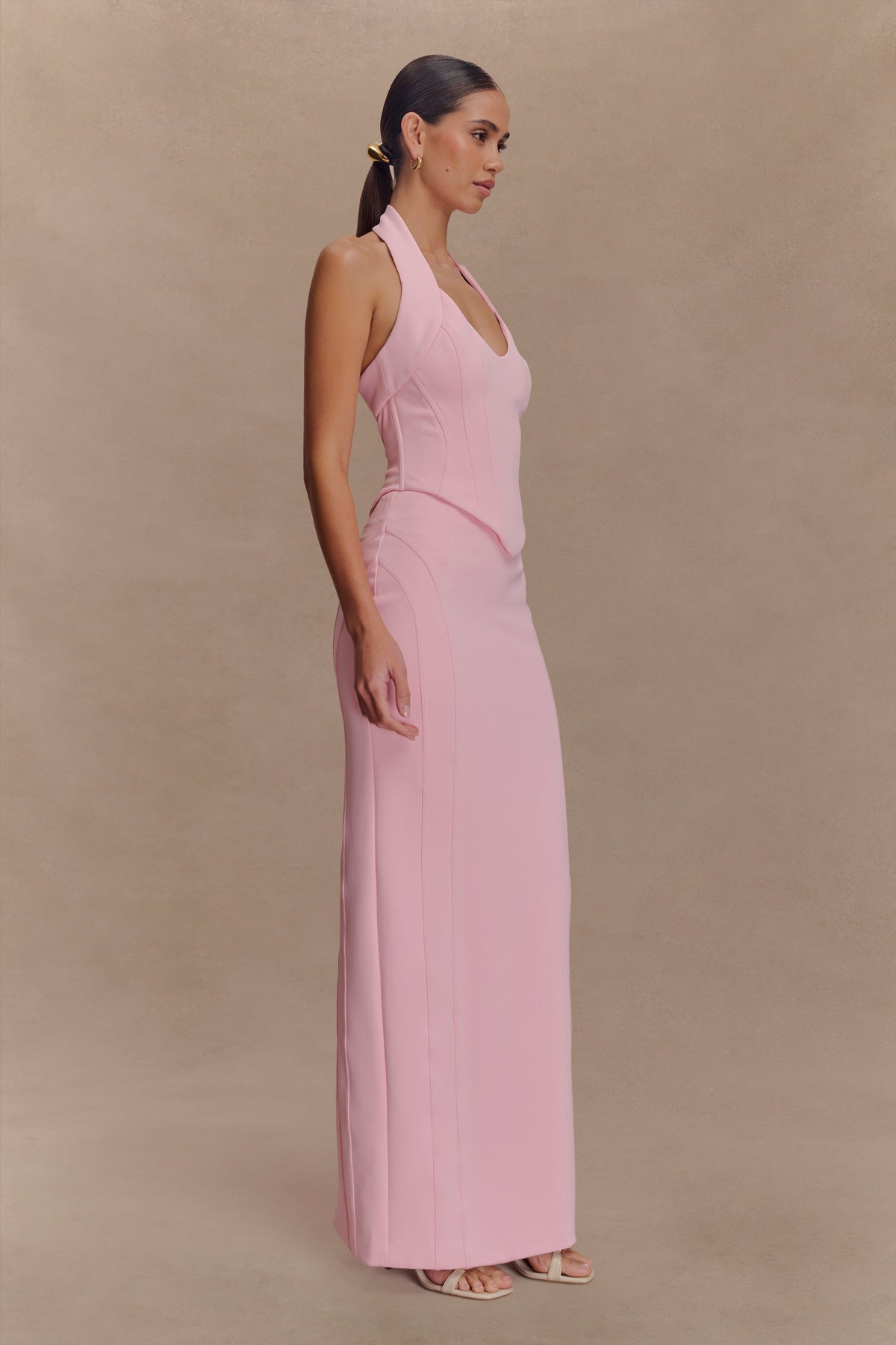 Alma High Waist Maxi Skirt - Candy Pink #5