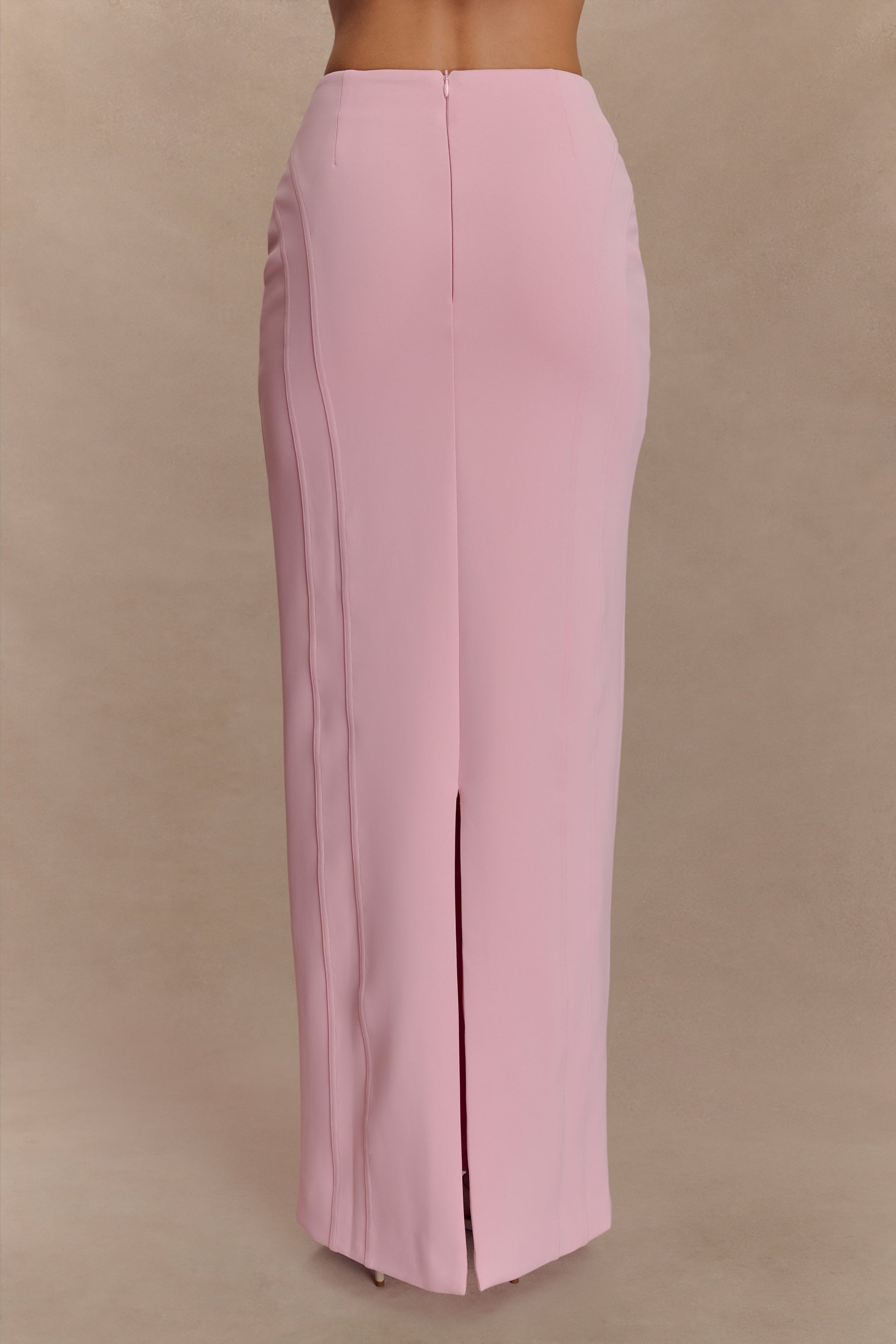 Alma High Waist Maxi Skirt - Candy Pink #3