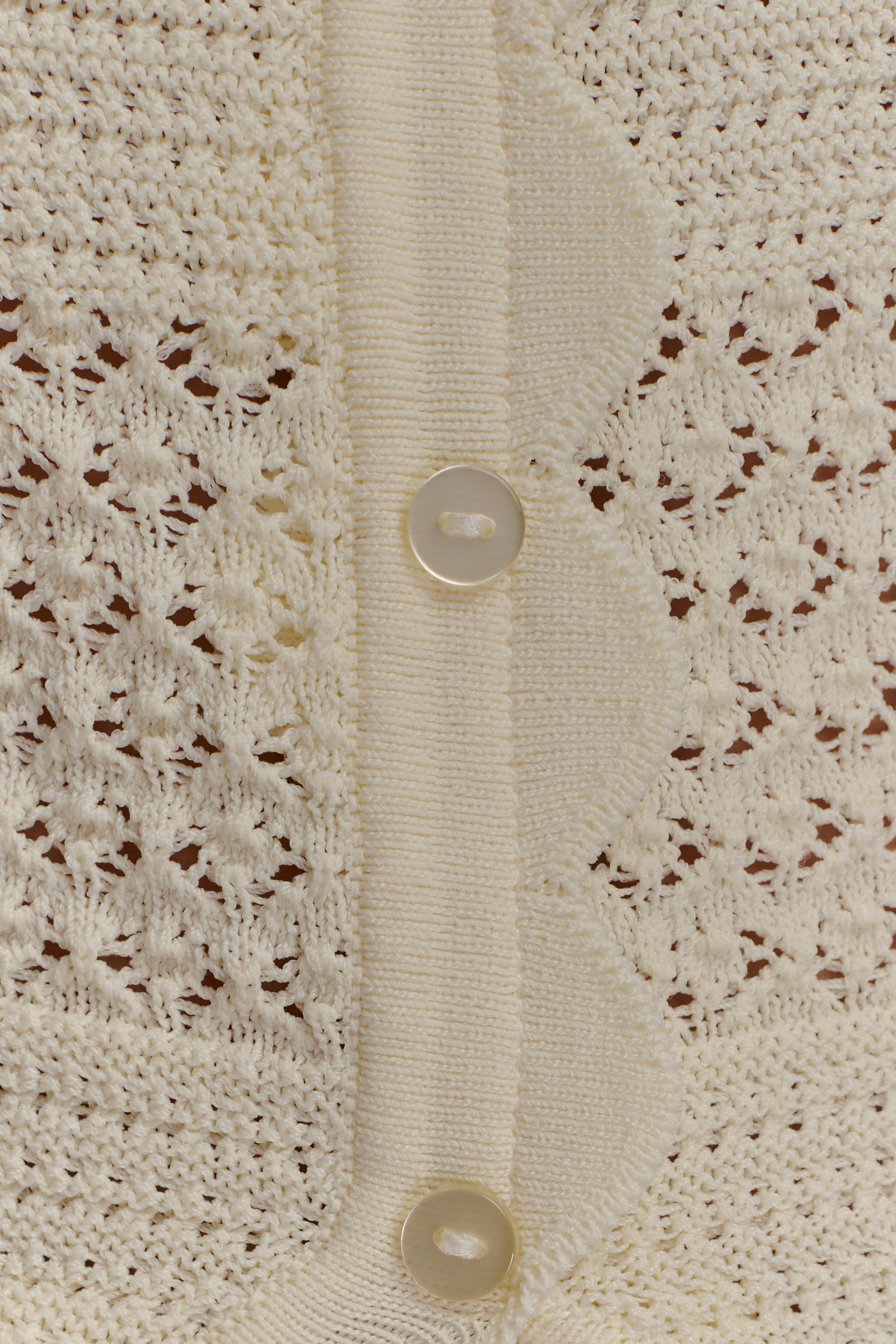Madeline Scallop Knit Top - Ivory #9