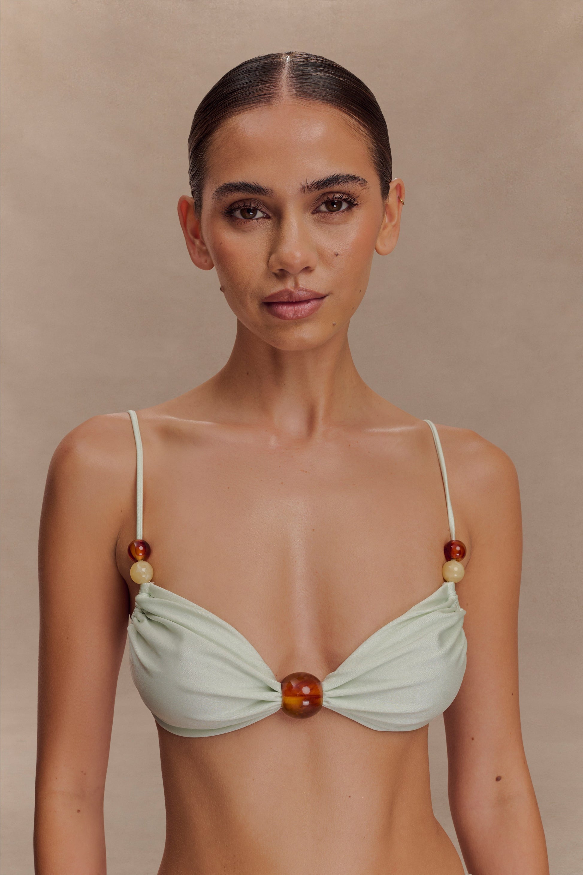 Memphis Beaded Bikini Top - Mint #2