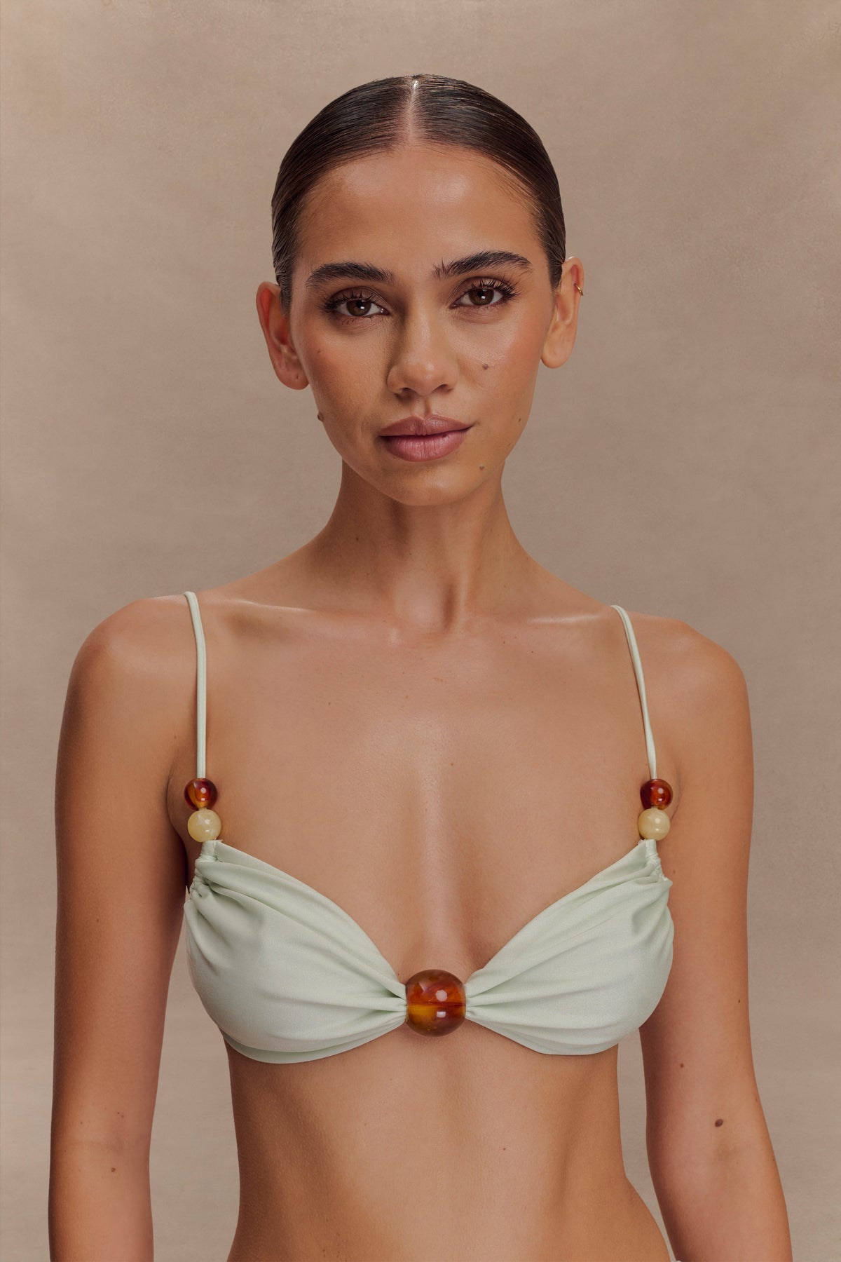 Memphis Beaded Bikini Top - Mint #2
