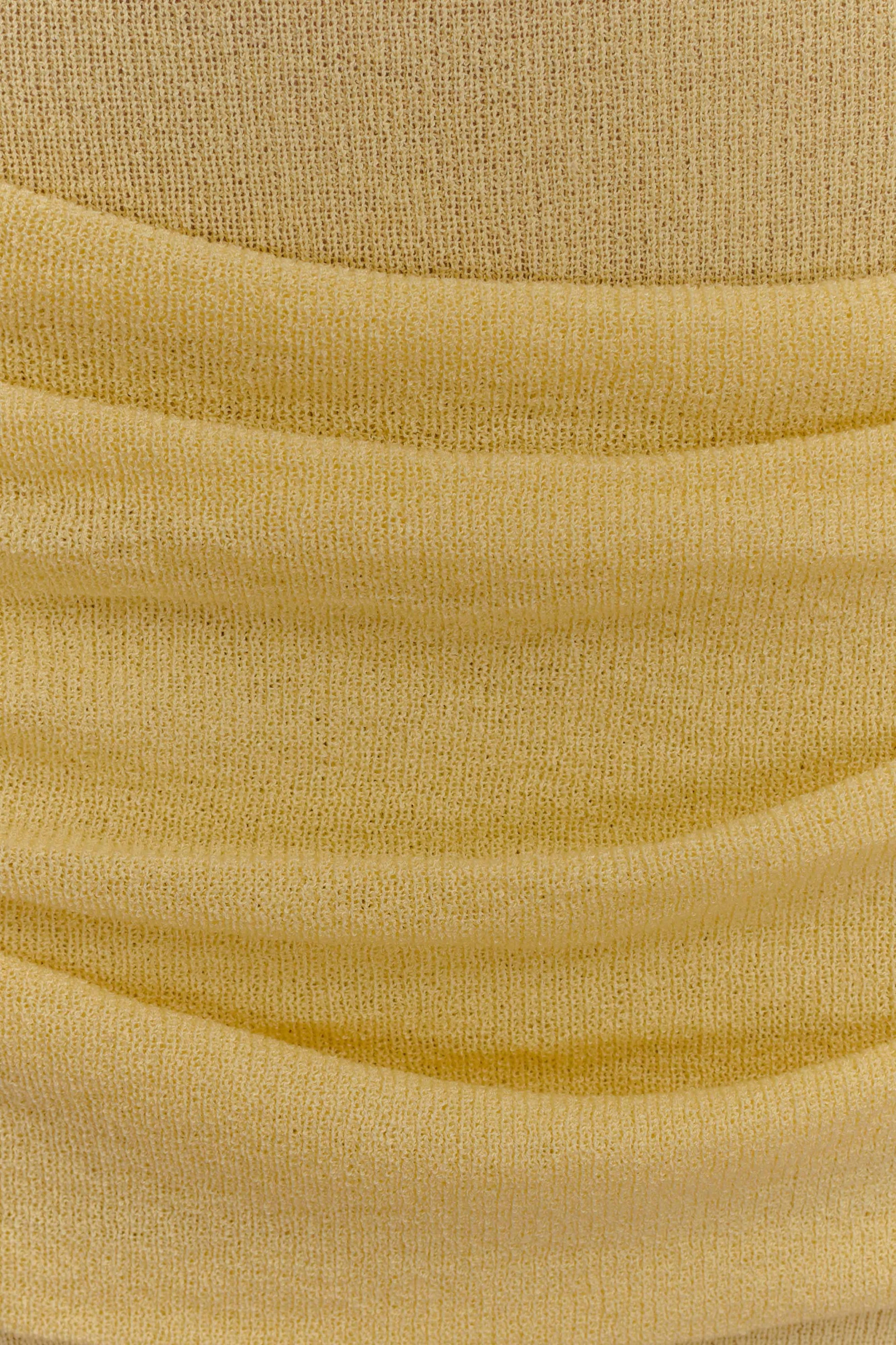 Elora Strapless Knit Maxi Dress - Lemon #6