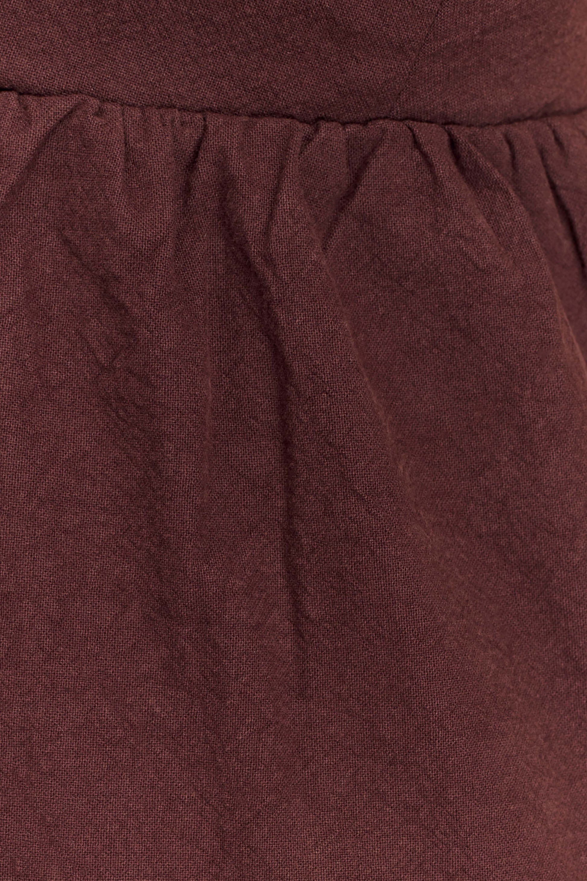 Janayia Cotton Beaded Top - Dark Espresso #7