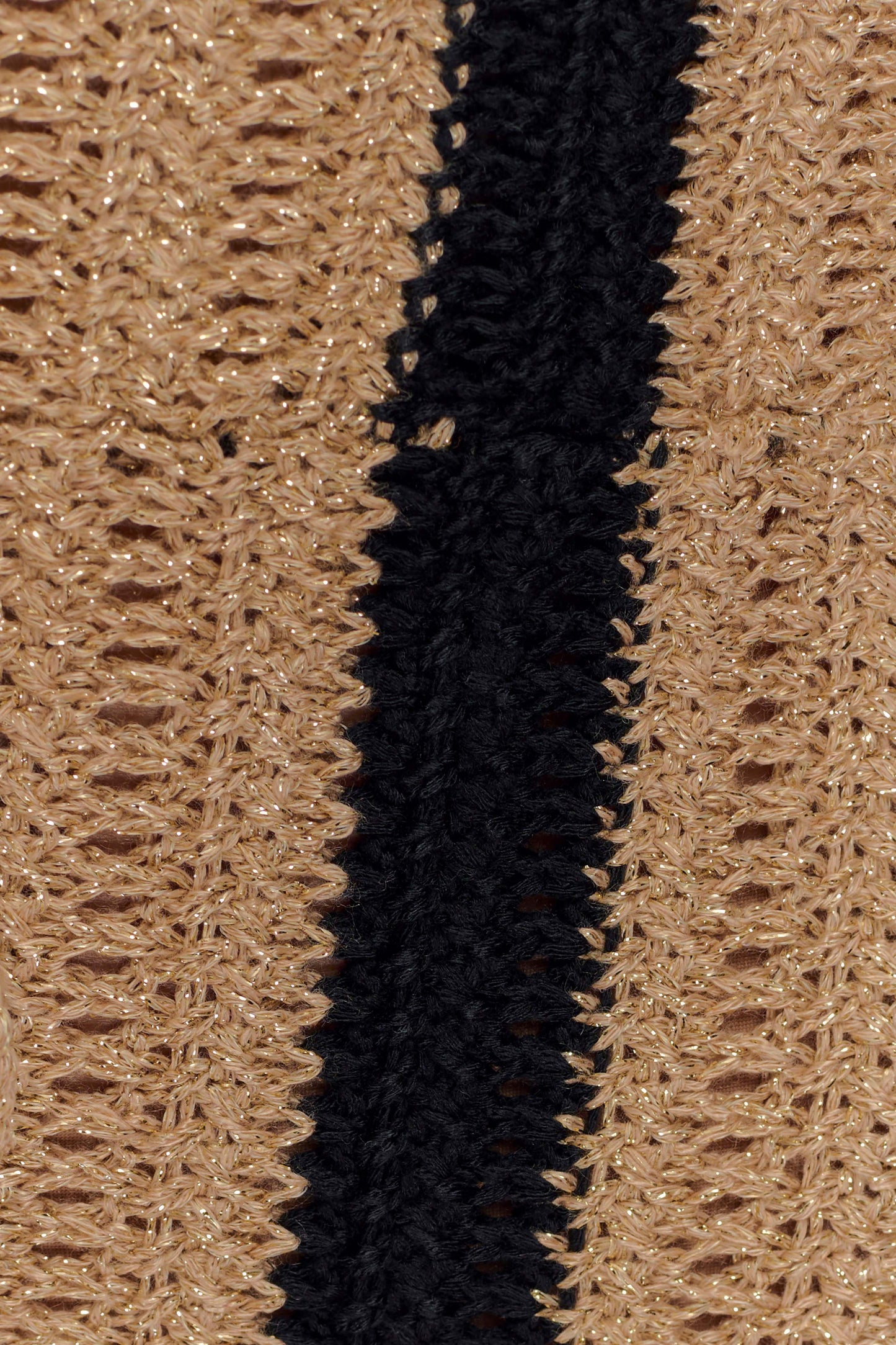 Shepherd Crochet Halter Maxi Dress - Gold/Black