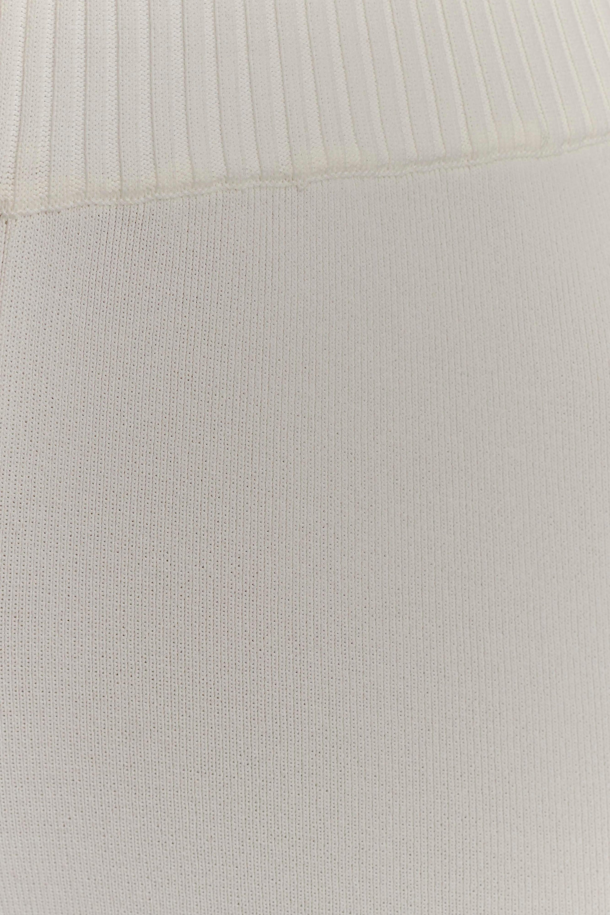Fabiana Wide Leg Knit Pant - White #7