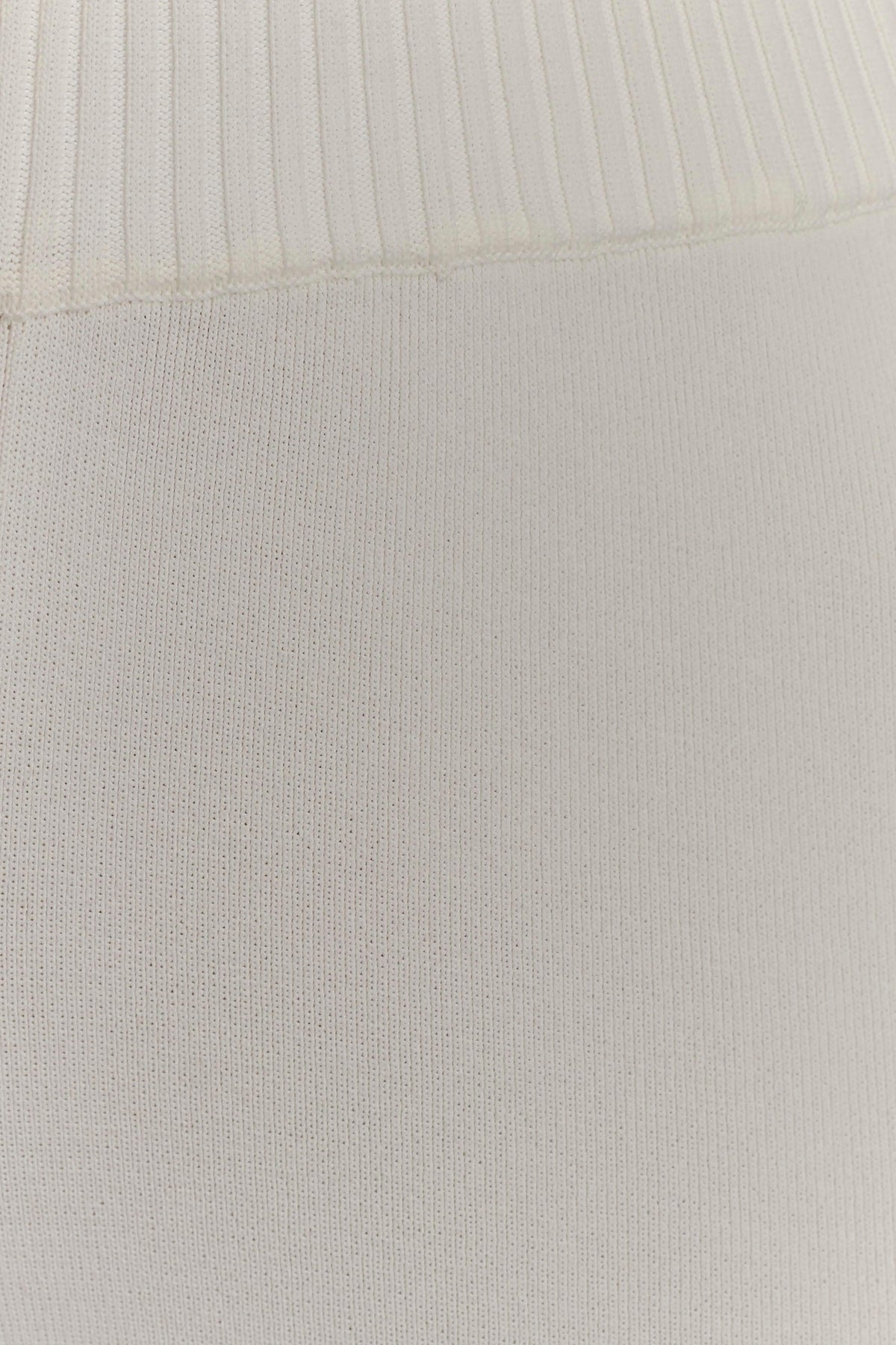 Fabiana Wide Leg Knit Pant - White