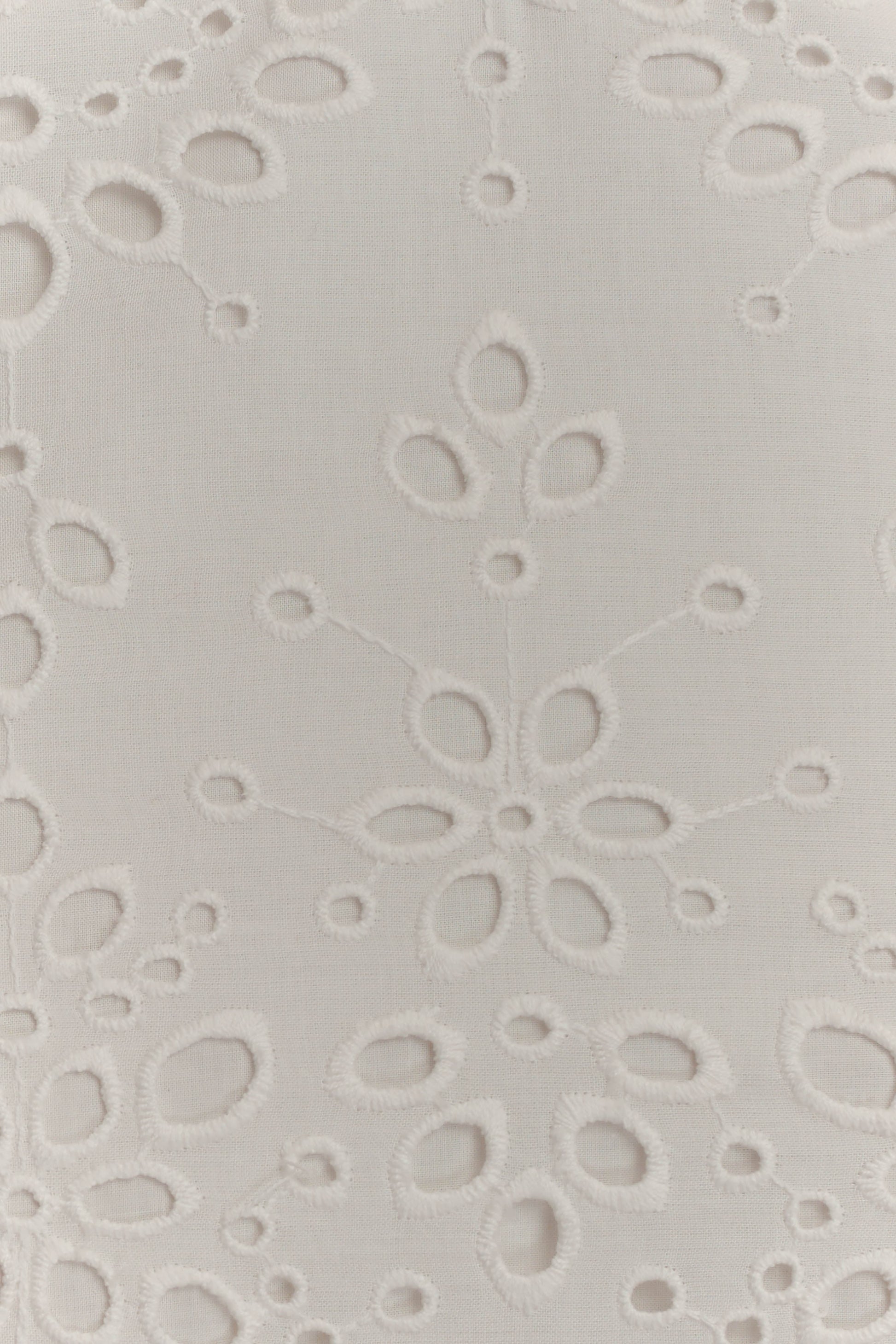 Kensley Broderie Midi Skirt - White #5