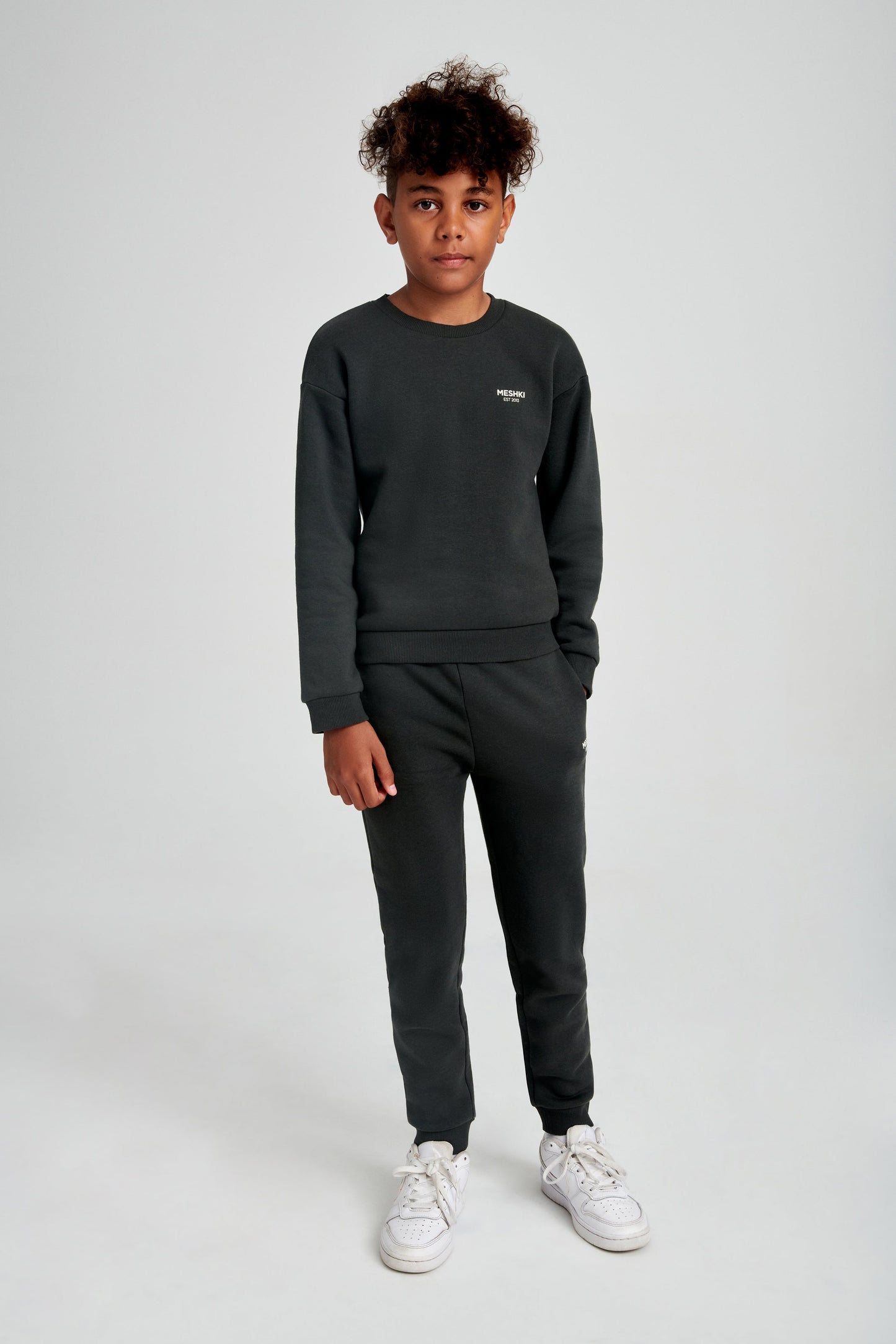 Phoenix Kids Unisex Crewneck Jumper - Dusk Black