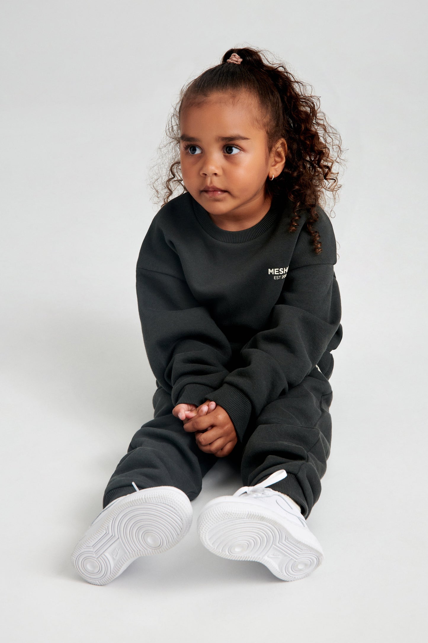 Phoenix Kids Unisex Crewneck Jumper - Dusk Black