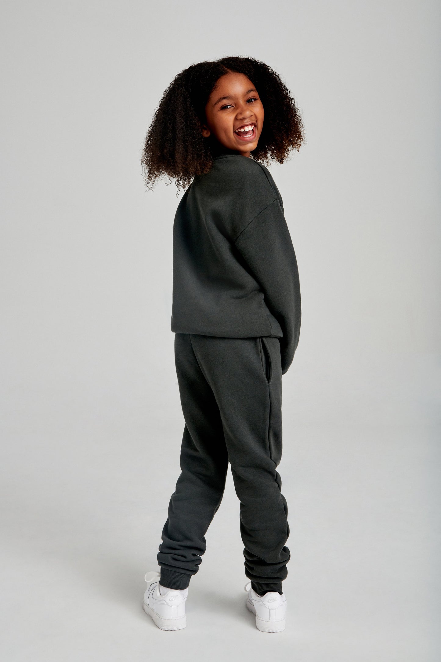 Phoenix Kids Unisex Crewneck Jumper - Dusk Black