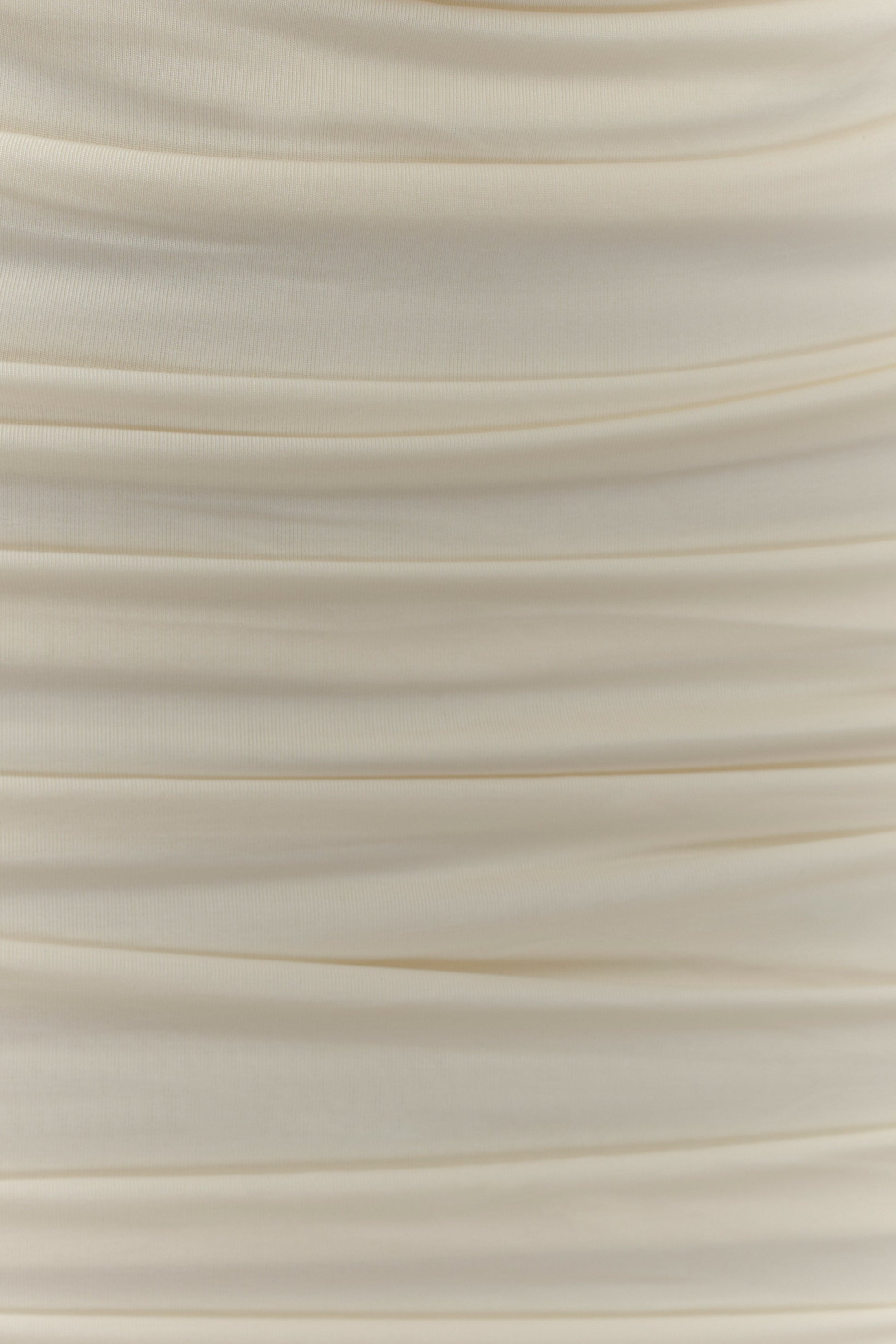 Astraeus Beaded Cowl Mini Dress - Ivory #8