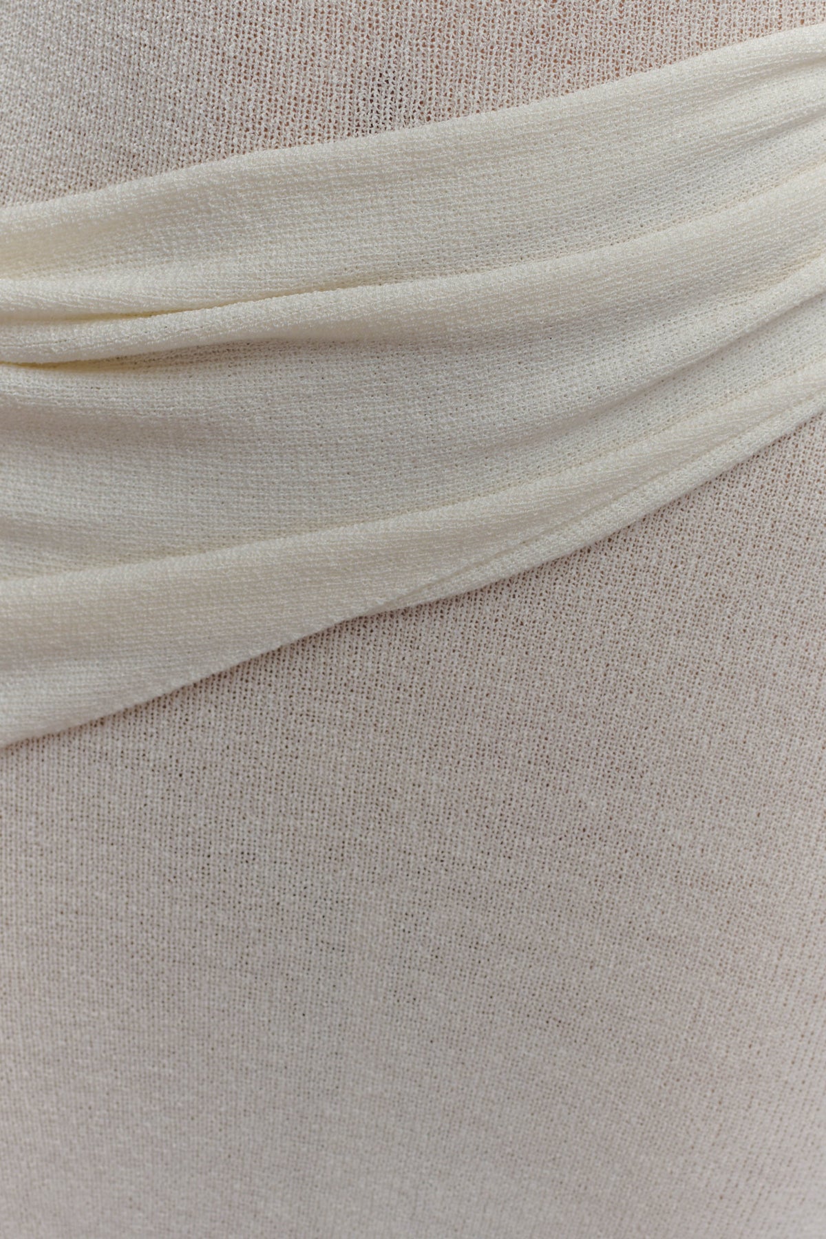 Alexius One Shoulder Knit Maxi Dress - Ivory #10