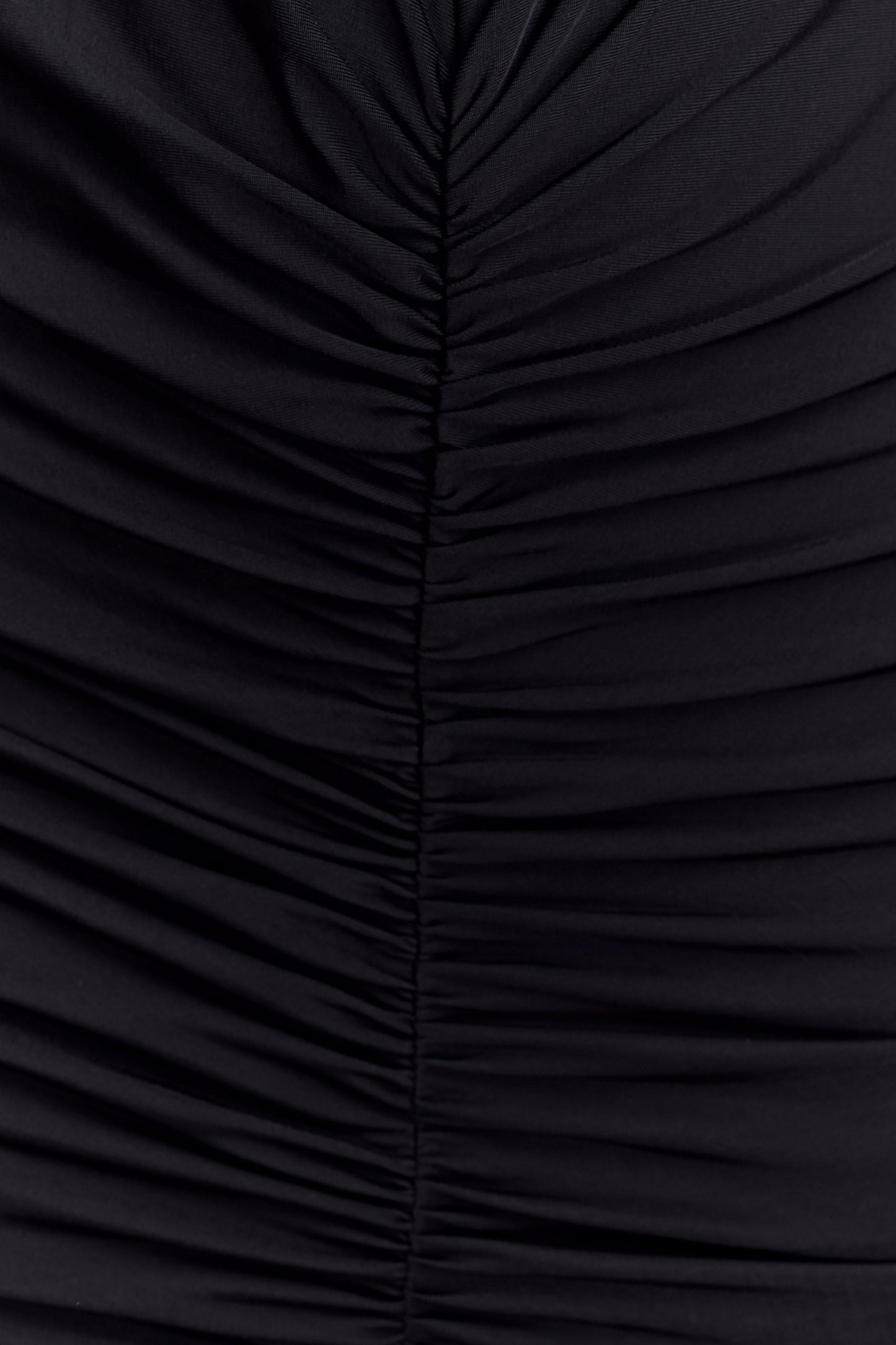 Louisa Long Sleeve Slinky Maxi Dress - Black