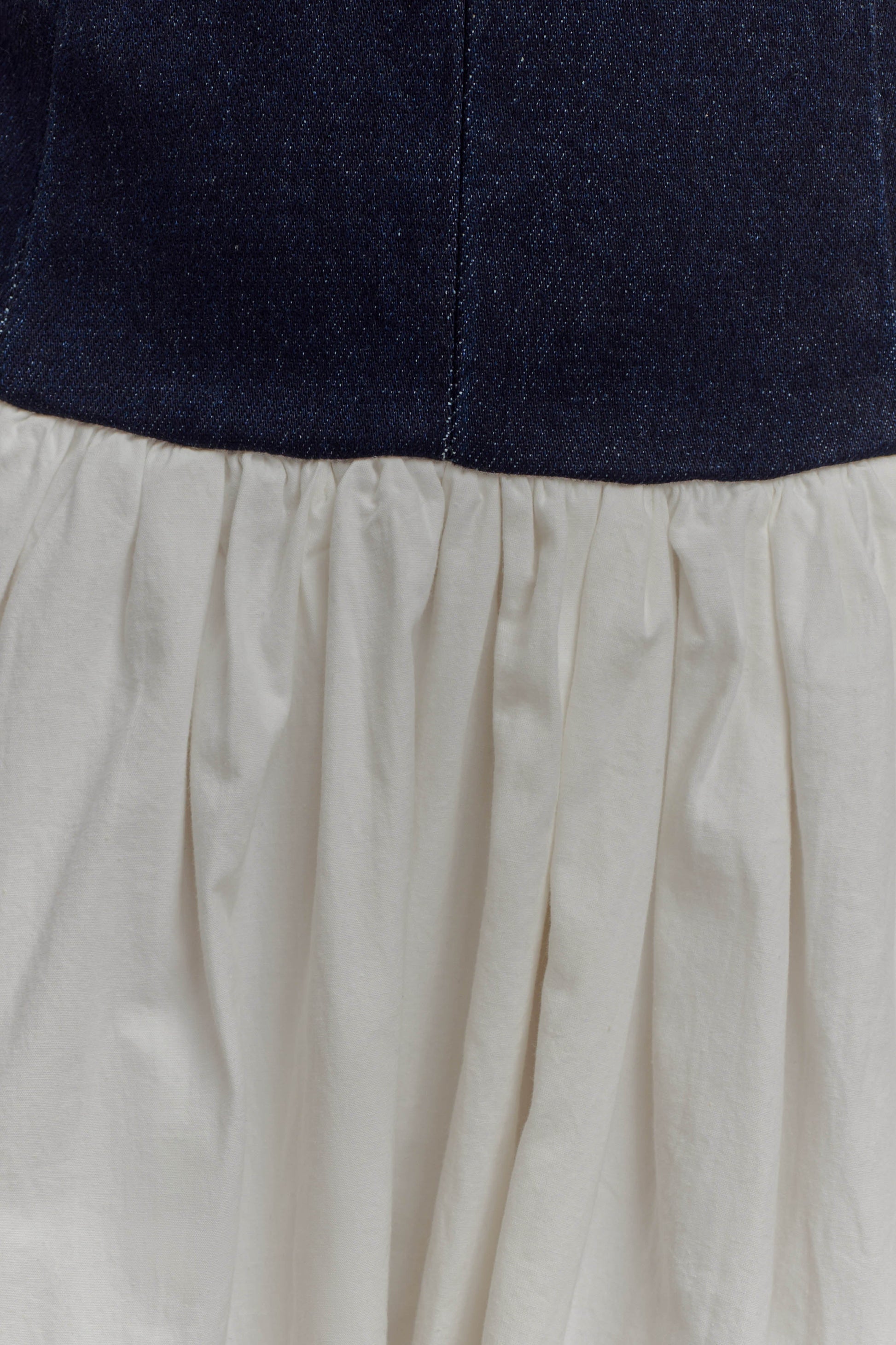 Ashwin Denim Cotton Midi Dress - Indigo Blue #5