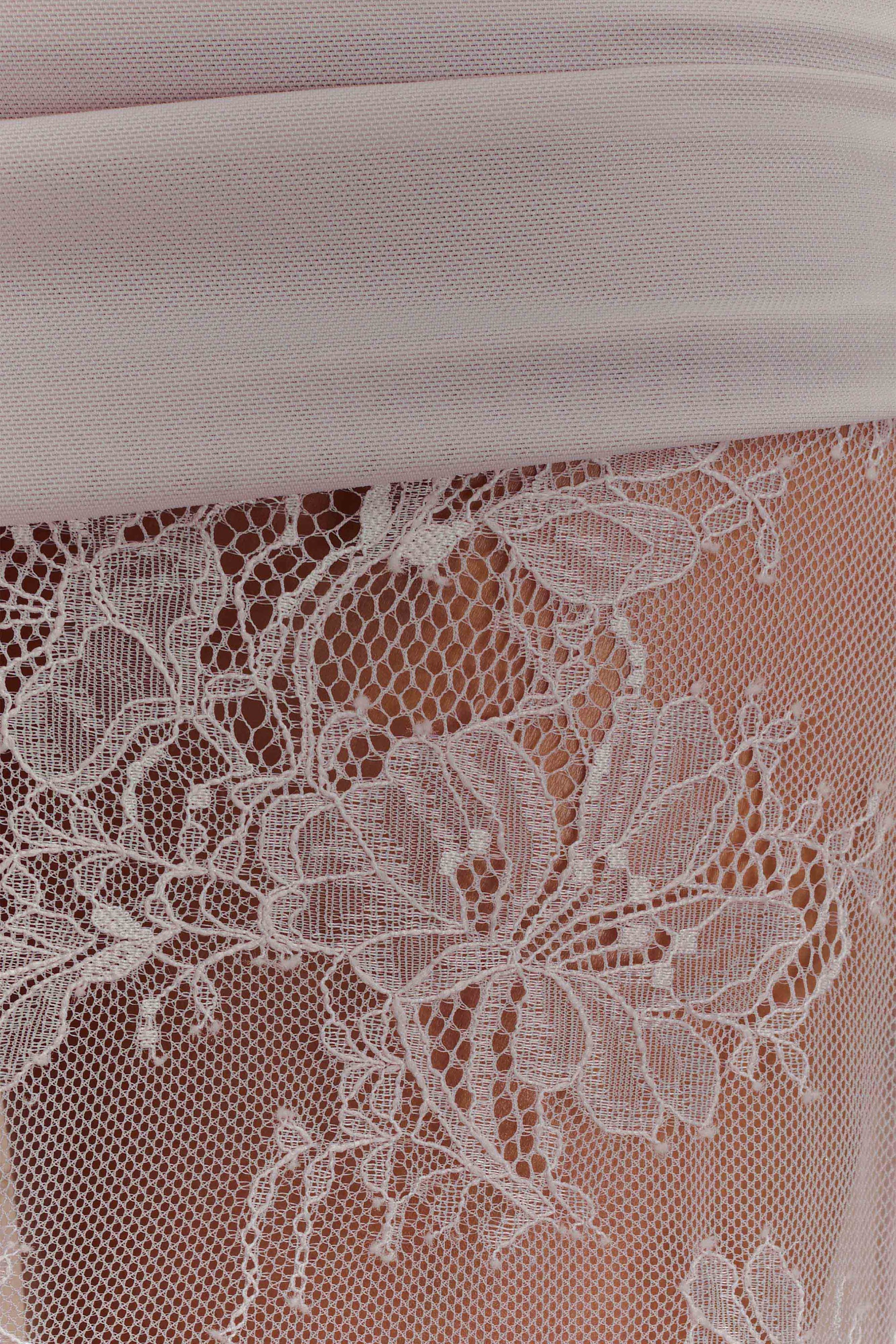 Guinevere Lace And Mesh Maxi Skirt - Lilac #5