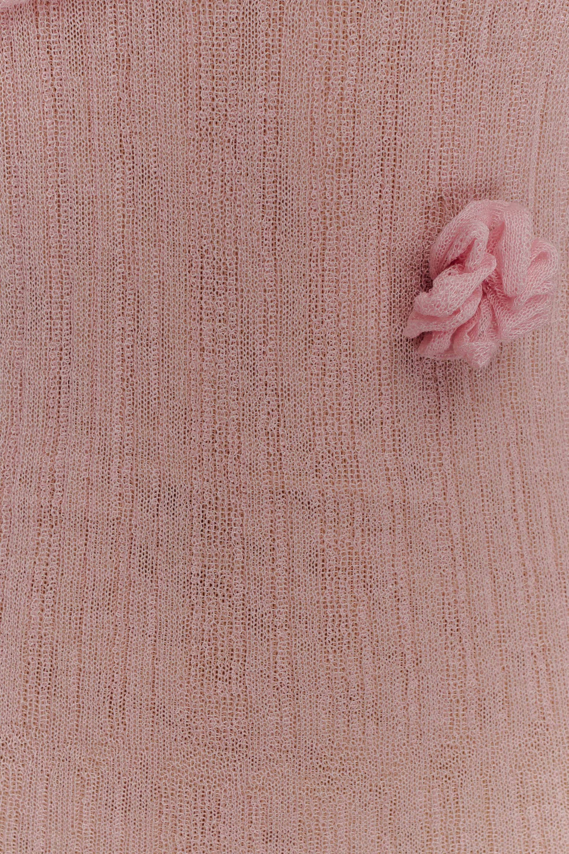 Brynn Orchid Knit Maxi Dress - Pastel Pink #6