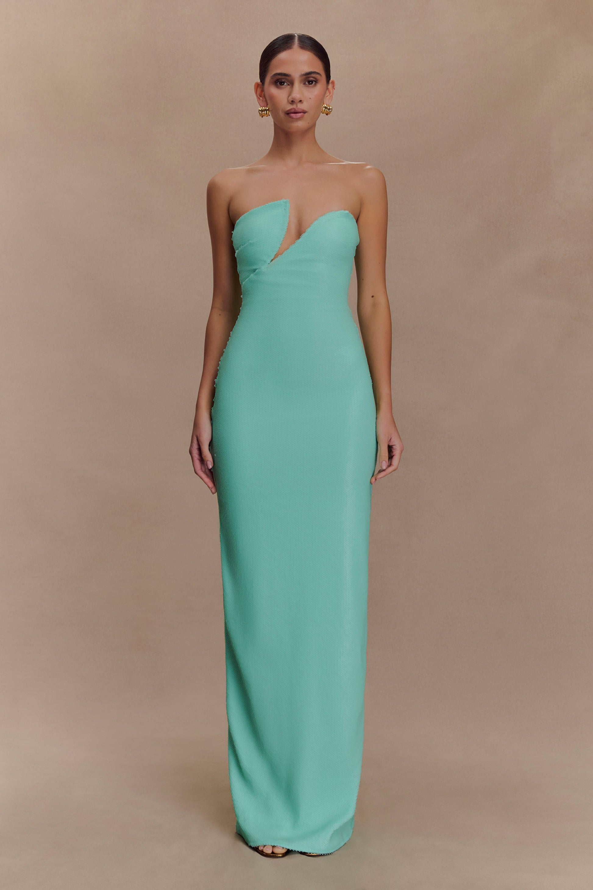 Winston Strapless Sequin Maxi Dress - Lagoon