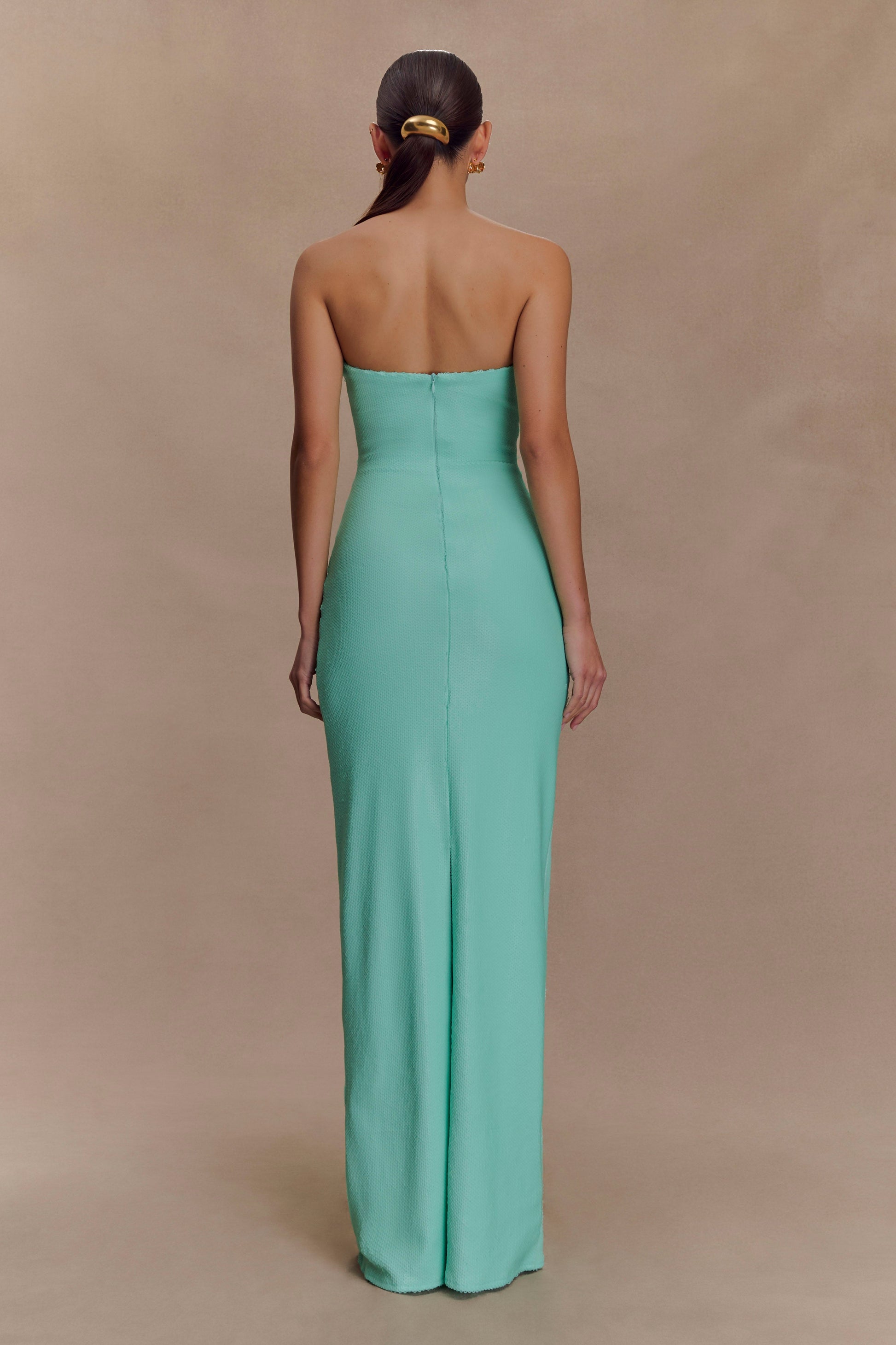 Winston Strapless Sequin Maxi Dress - Lagoon #2