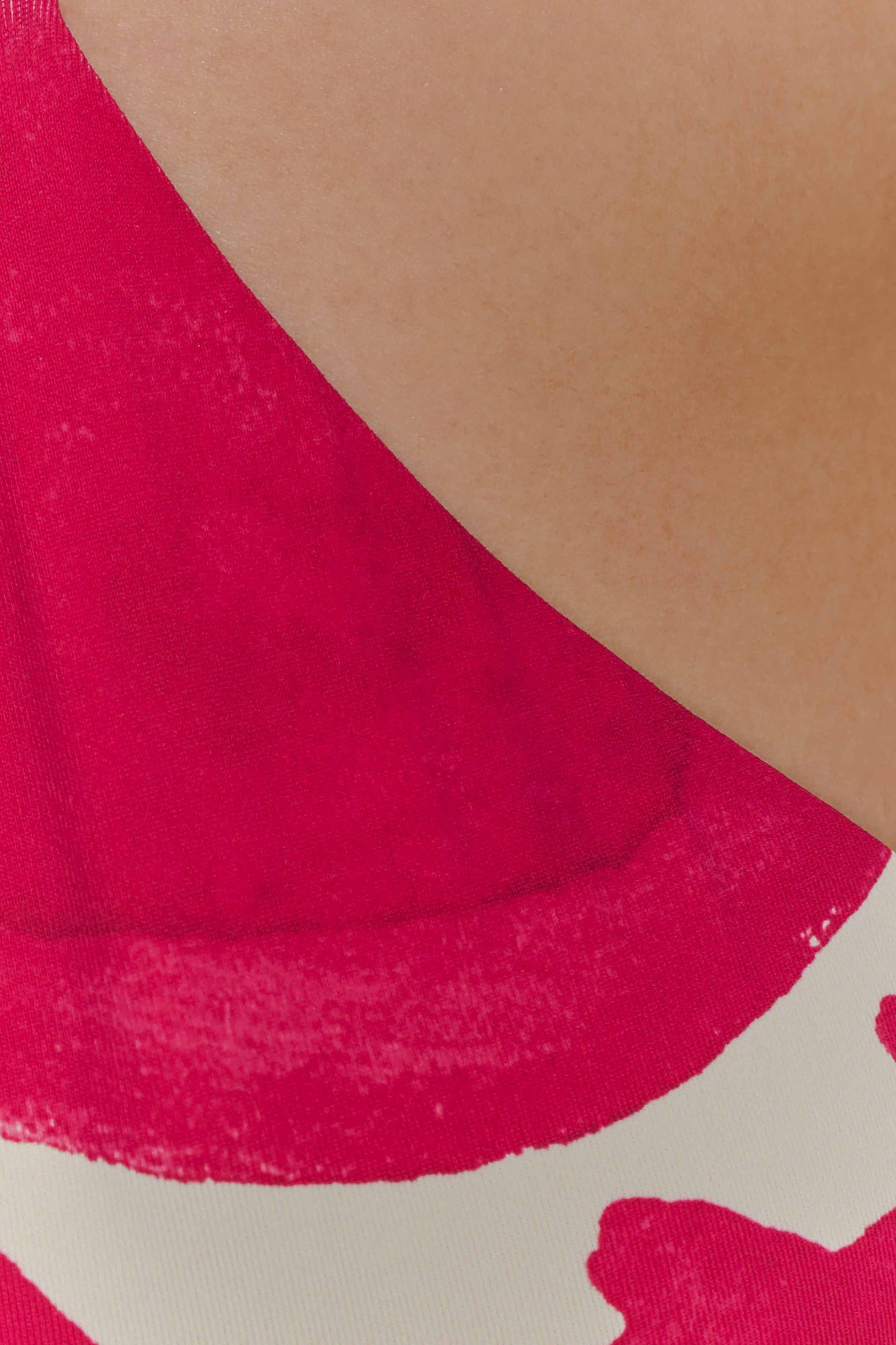 Marquise Bikini Top - Dragonfruit Deco Fleur Print #5