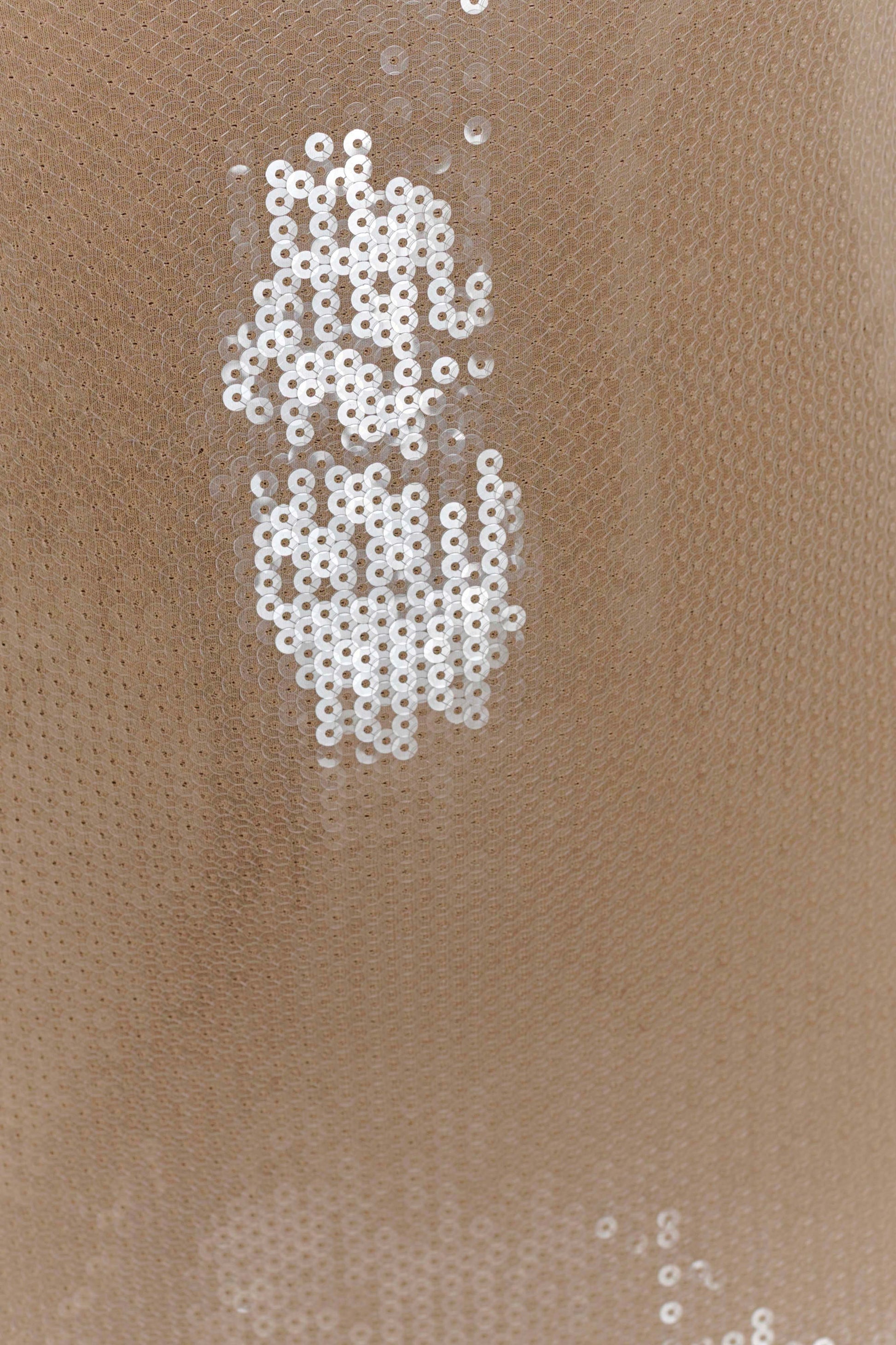 Winston Strapless Sequin Maxi Dress - Taupe #6