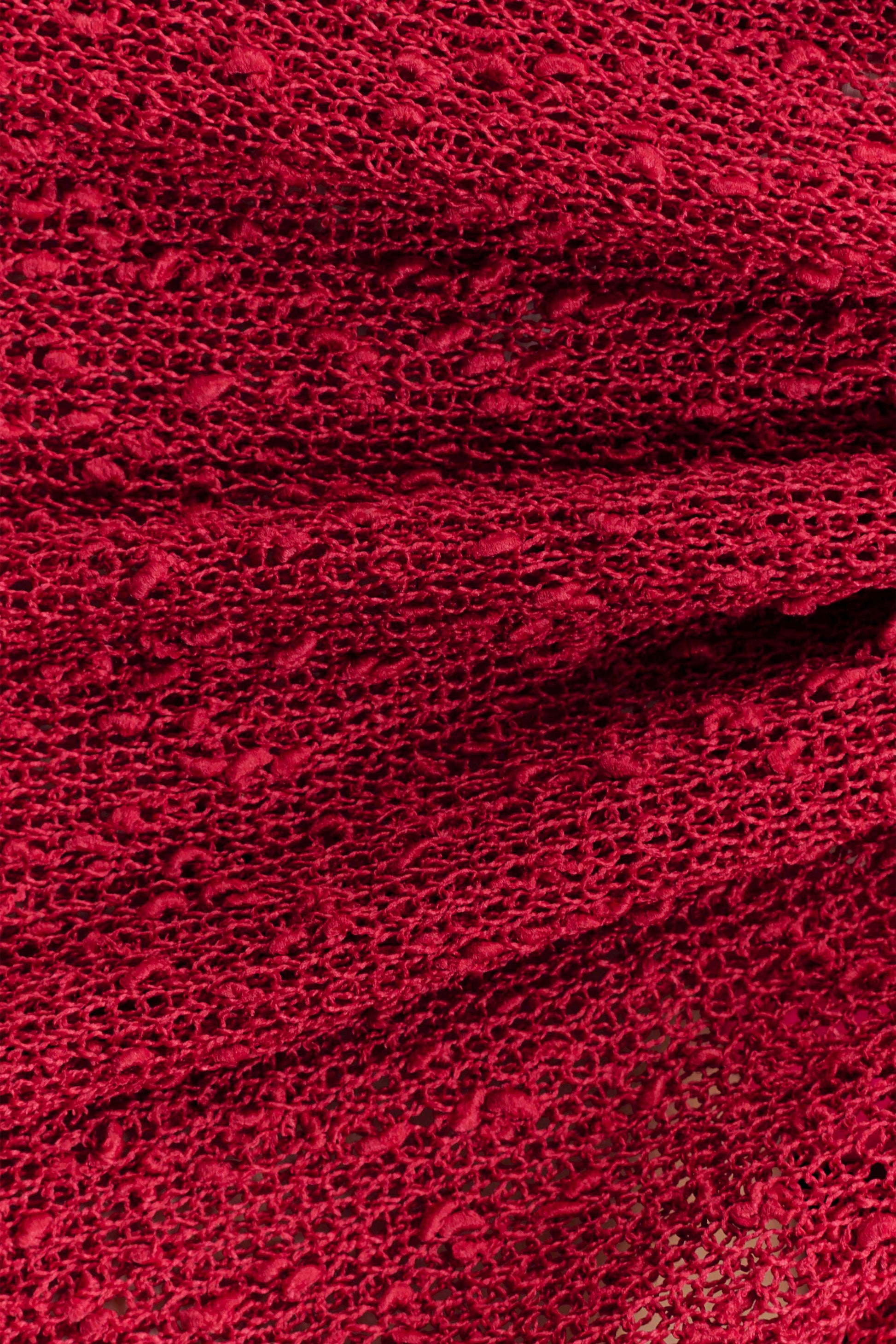 Sammy Boucle Knit Cover Up - Dragonfruit #4