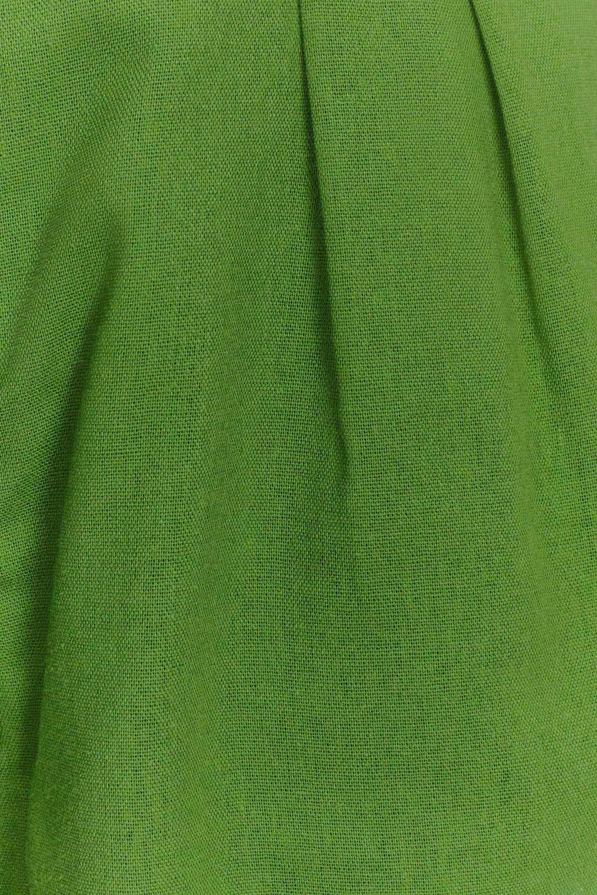 Scout Linen Belted Shorts - Green #7