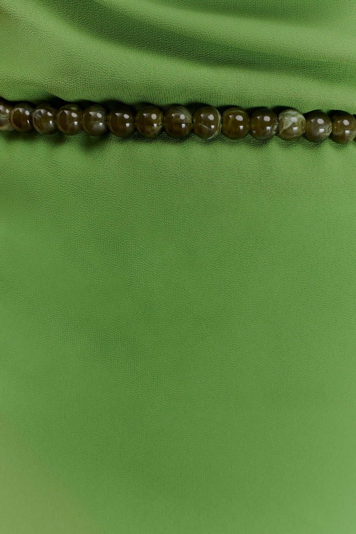 Elaine Chiffon Beaded Maxi Dress - Green #5