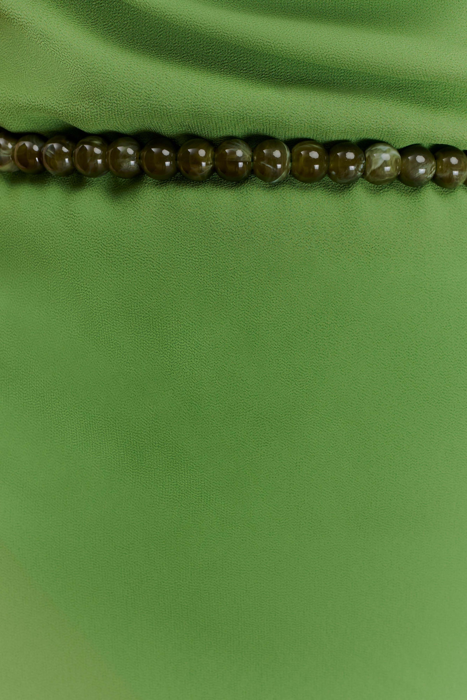 Elaine Chiffon Beaded Maxi Dress - Green #5