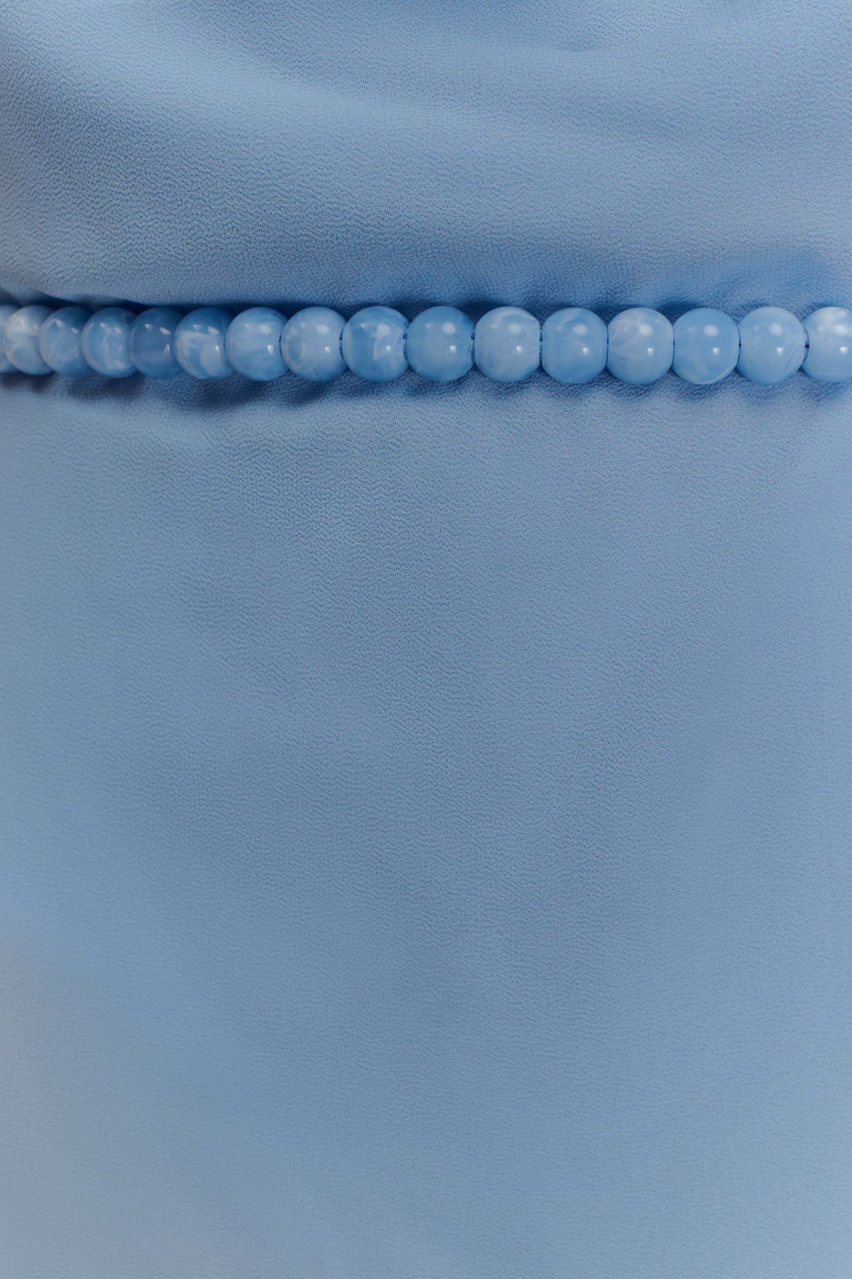 Elaine Chiffon Beaded Maxi Dress - Sky Blue #7
