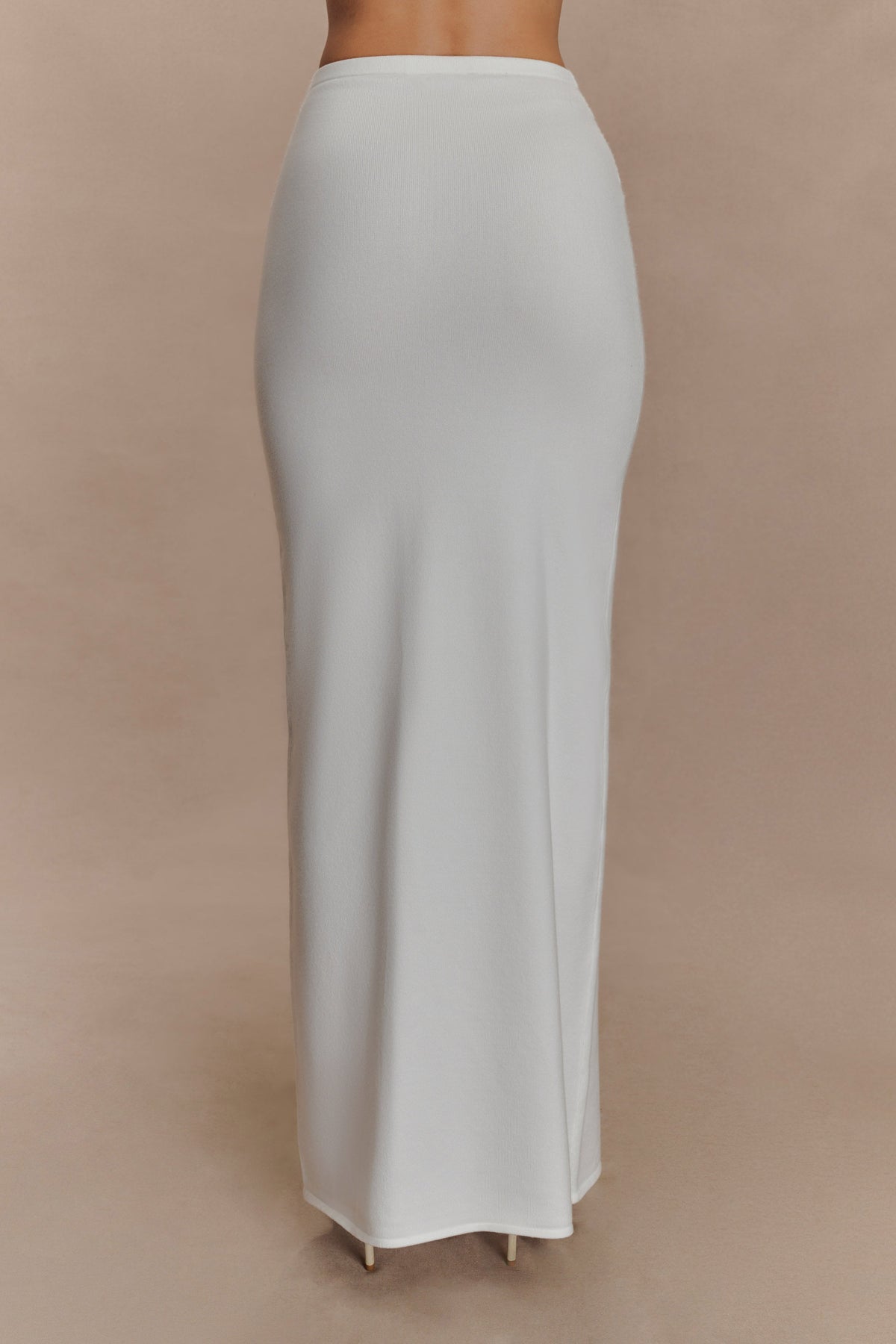 Alejandra Knit Maxi Skirt - White #2