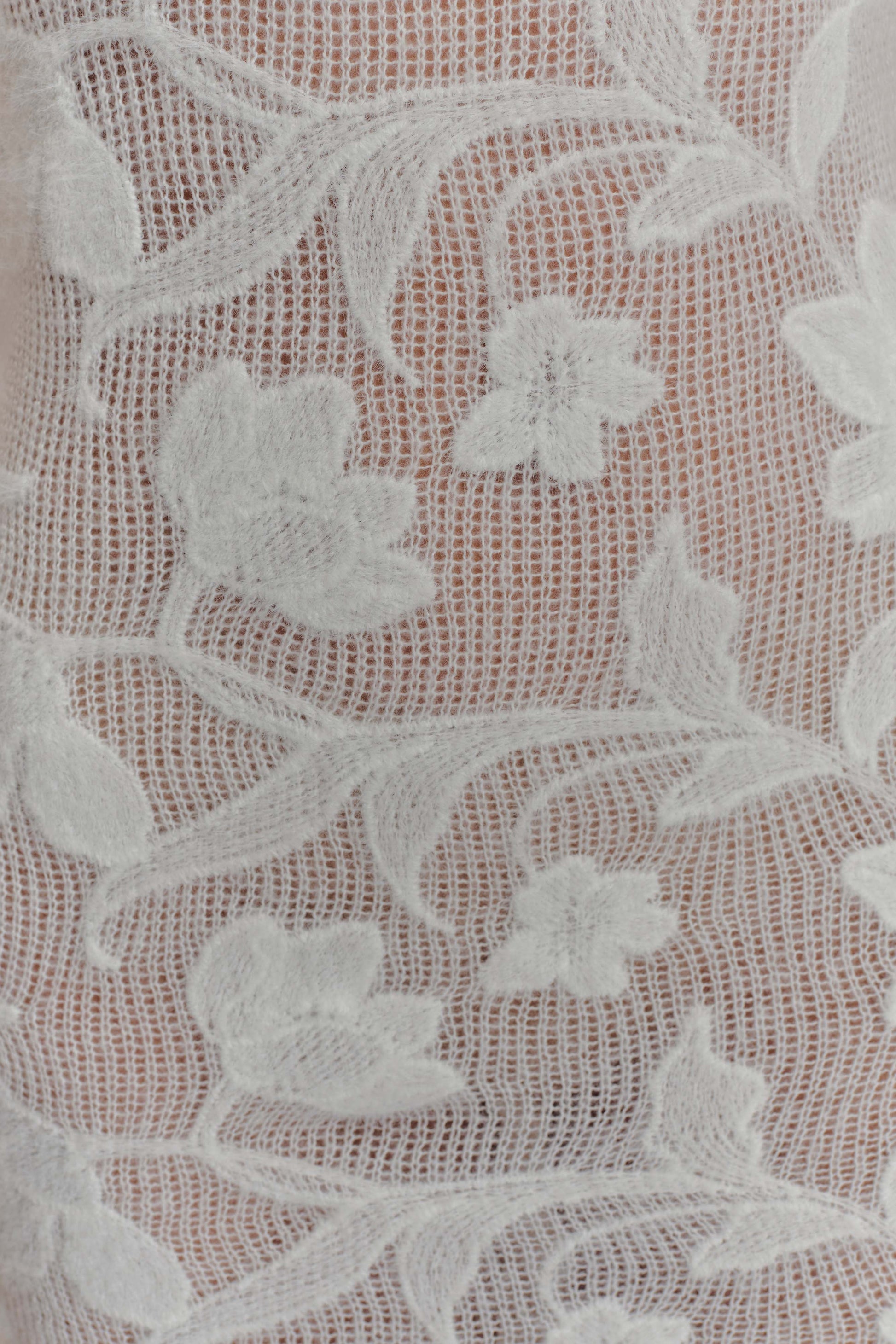 Cornelia Floral Sheer Maxi Dress - Ivory #7