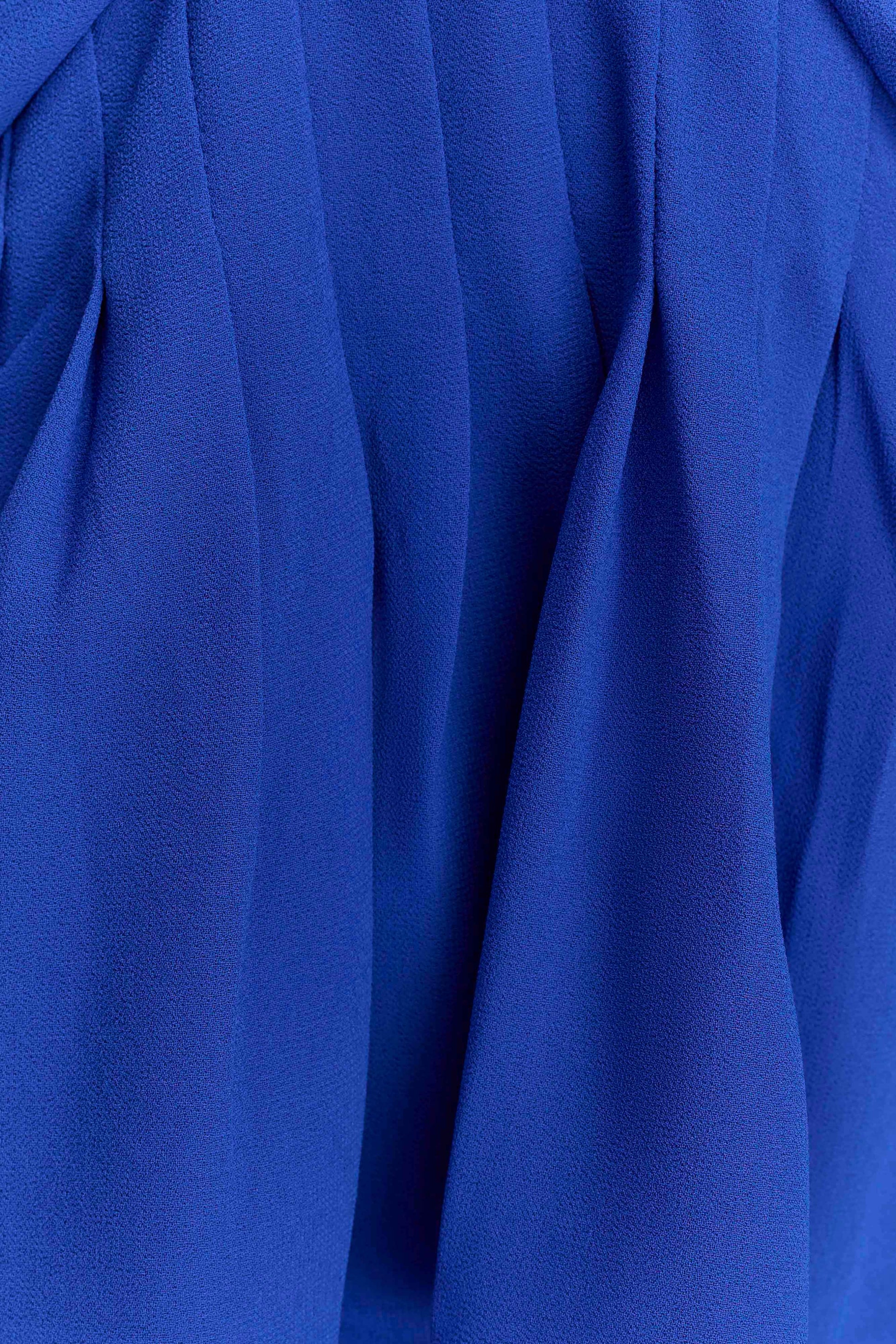 Korra Chiffon Halter Top - Cobalt Blue #5