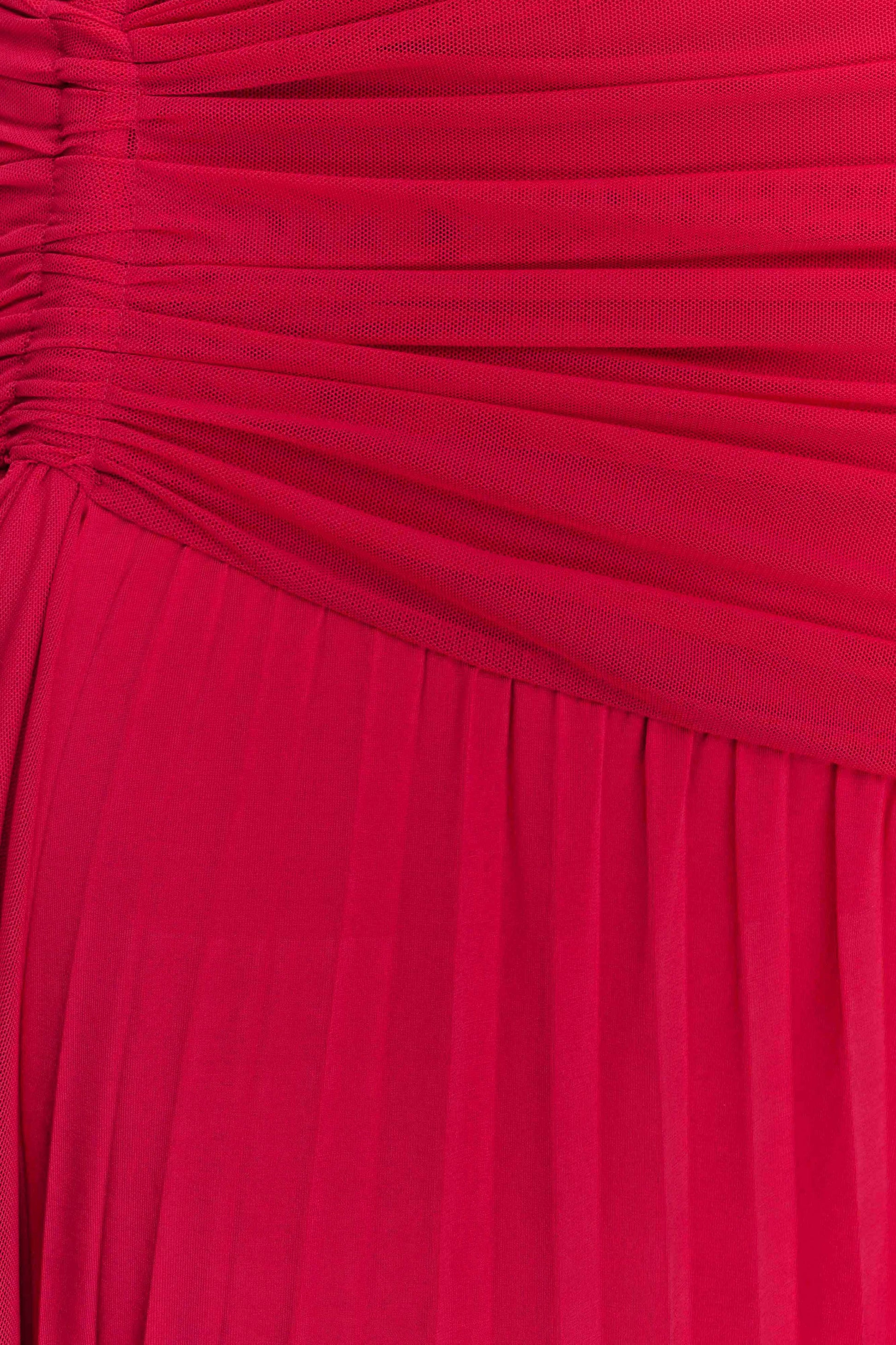 Dania Cowl Neck Slinky Maxi Dress - Fuchsia Pink #8