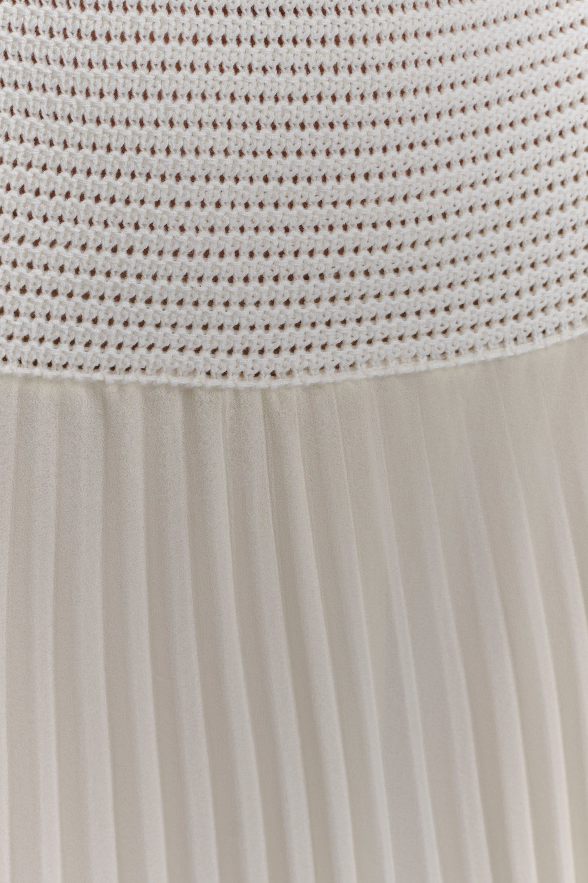 Catherine Crochet Pearl Maxi Dress - White #5