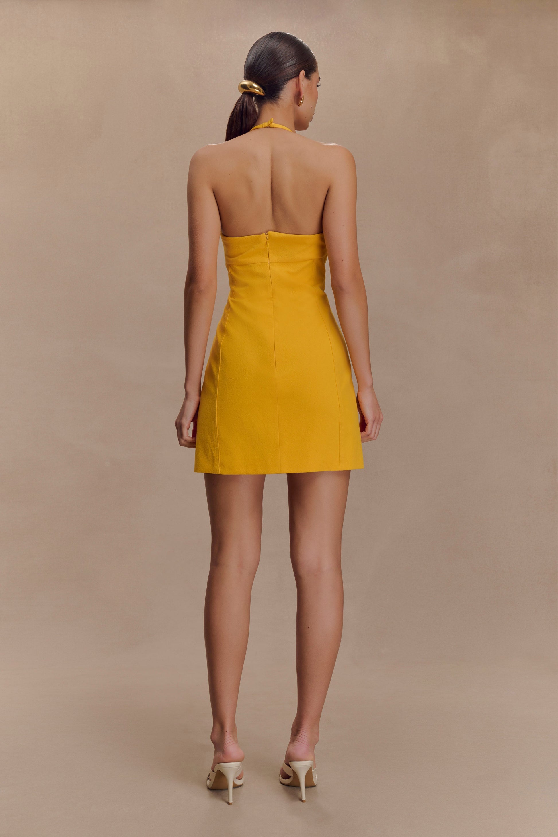 Reyes Cotton Floral Mini Dress - Butterscotch #4