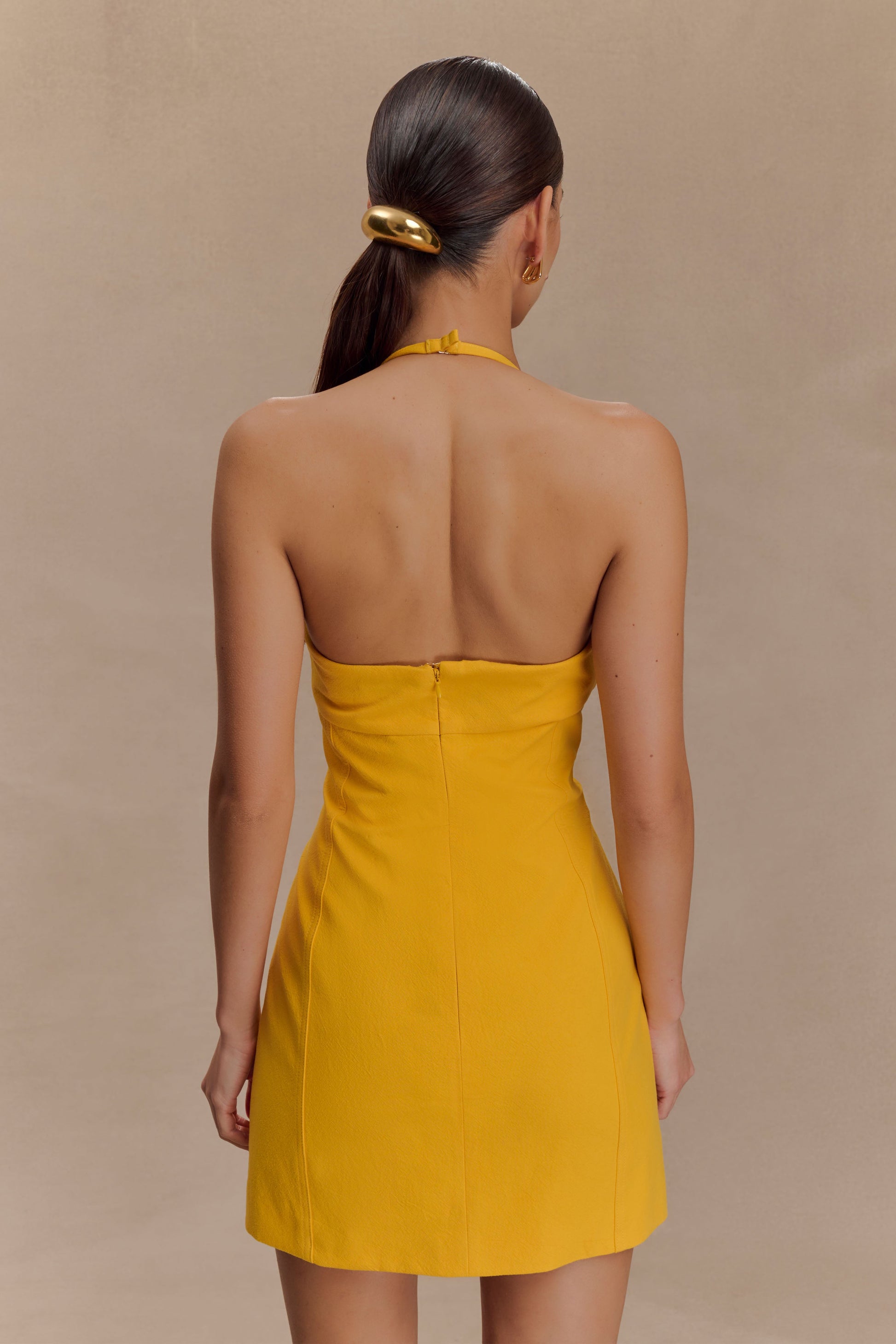 Reyes Cotton Floral Mini Dress - Butterscotch #7