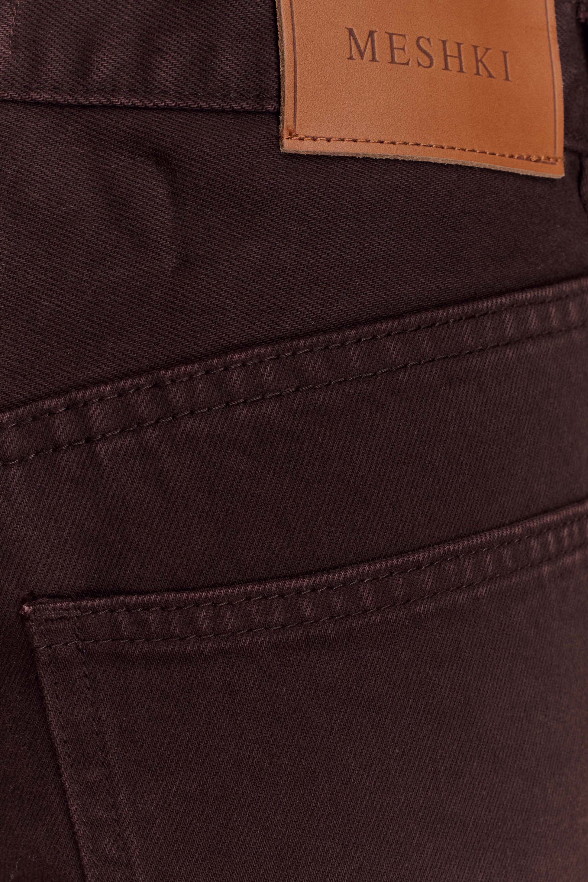 Mannon Mid Rise Denim Jeans - Chocolate #8