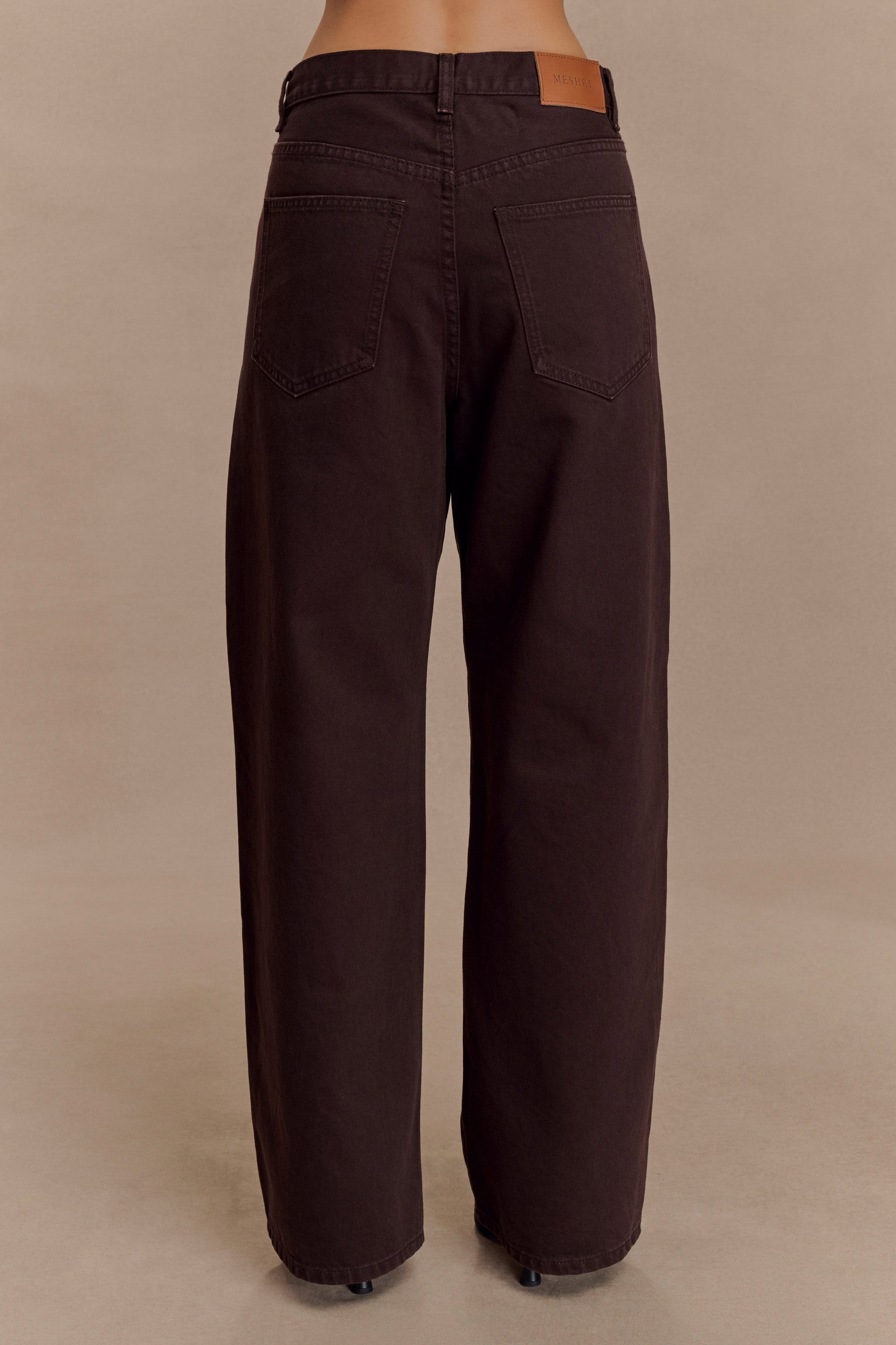 Mannon Mid Rise Denim Jeans - Chocolate #6