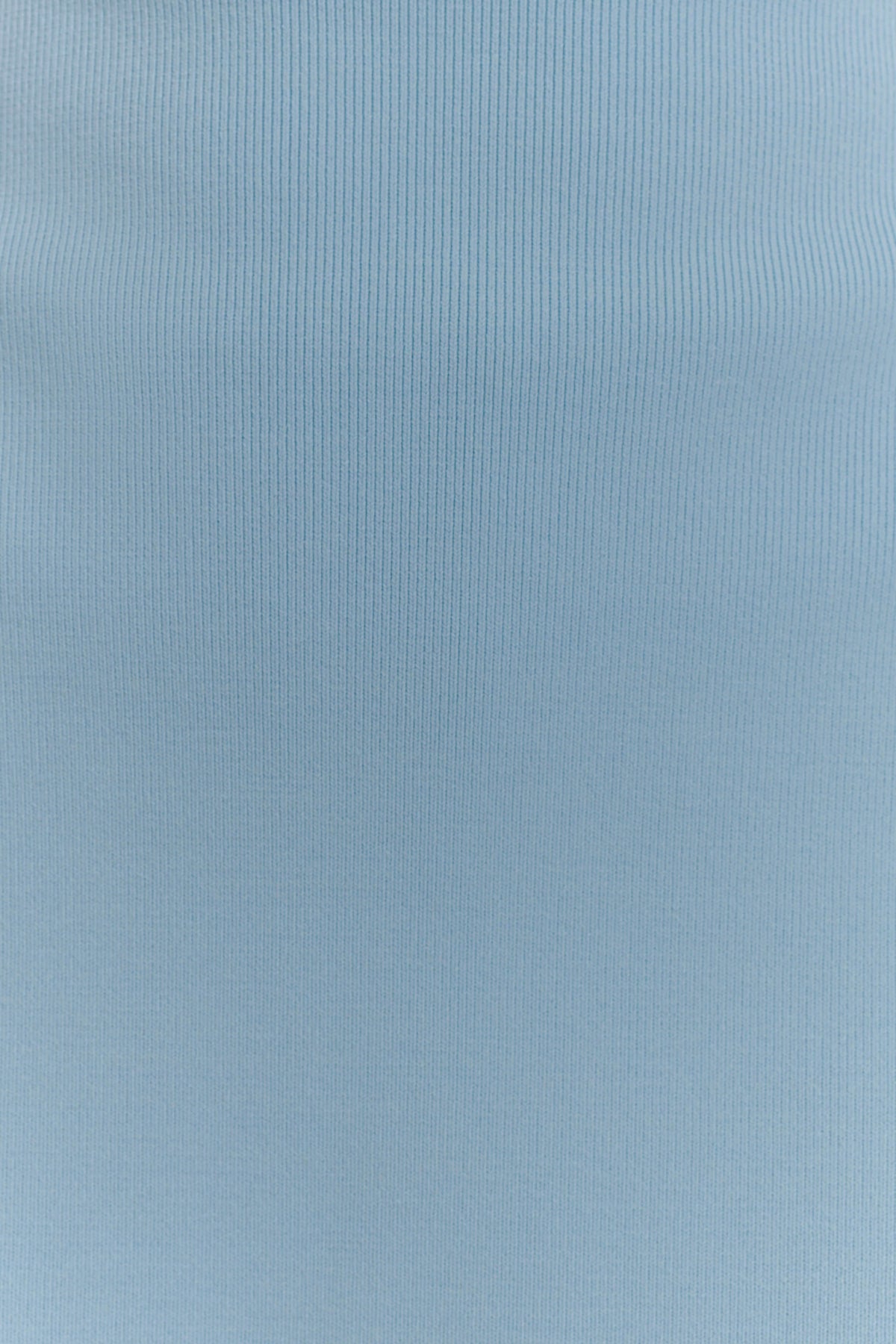 Anette Bandage Knit Strapless Top - Sky Blue #7