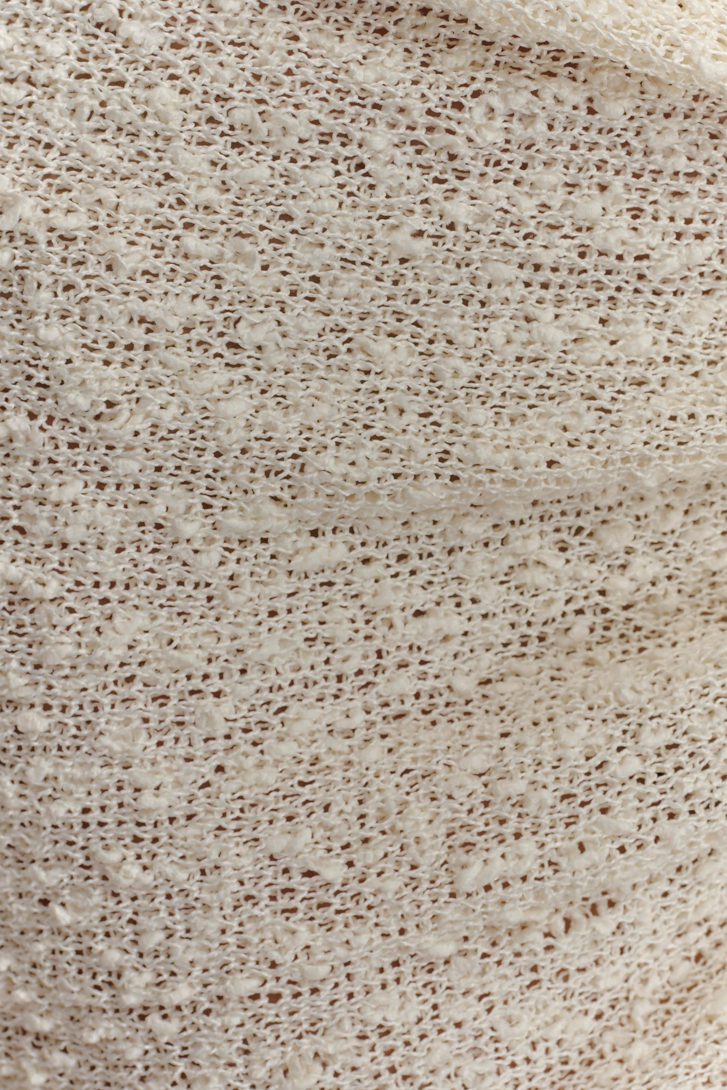 Sammy Boucle Knit Cover Up - Ivory