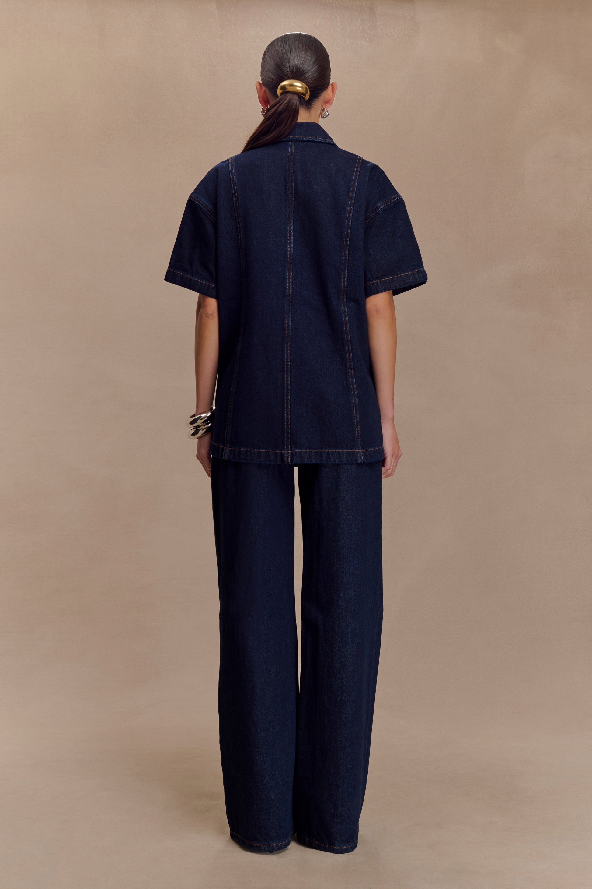 Maya Oversized Denim Shirt - Indigo Blue #2