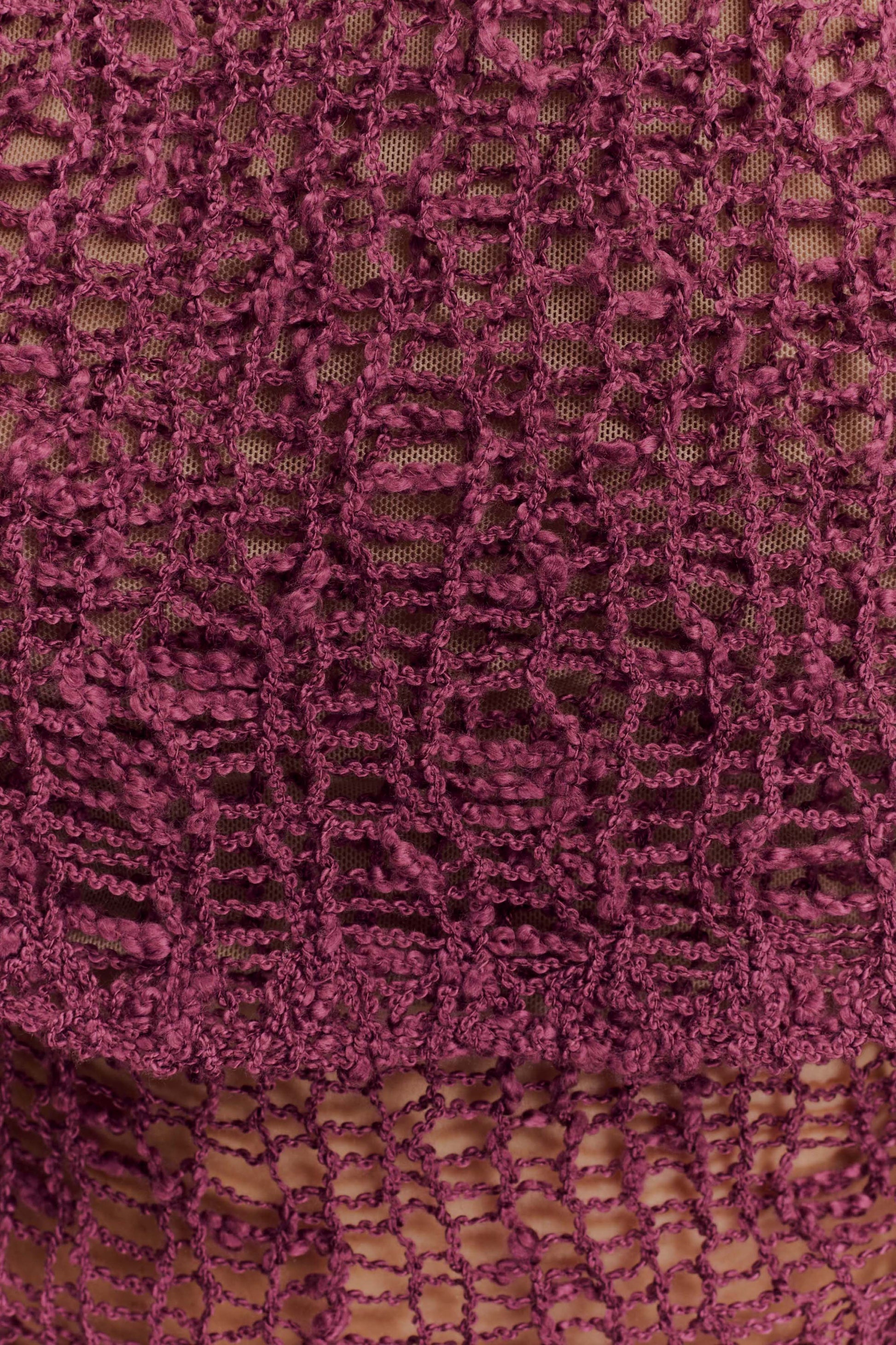 Cordelia Off Shoulder Knit Top - Mauve #7