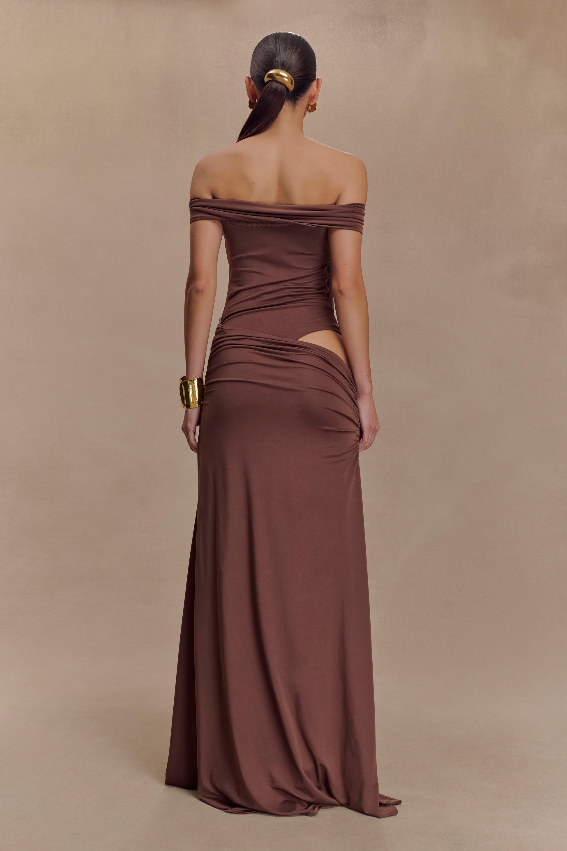 Oliver Slinky Maxi Dress - Chocolate #2