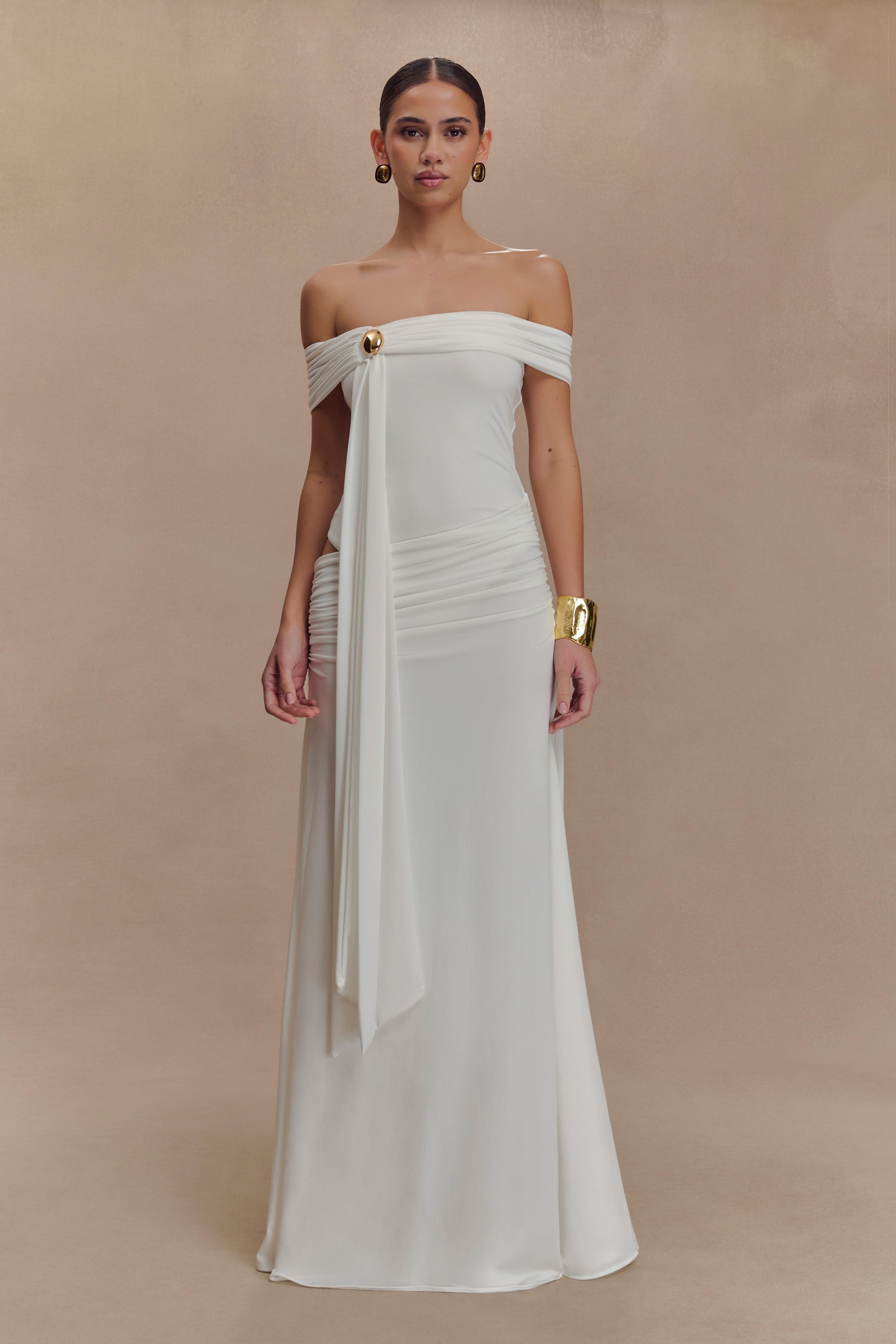 Oliver Slinky Maxi Dress - White