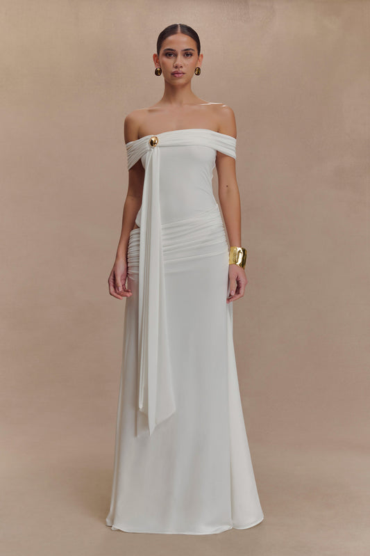 Oliver Slinky Maxi Dress - White