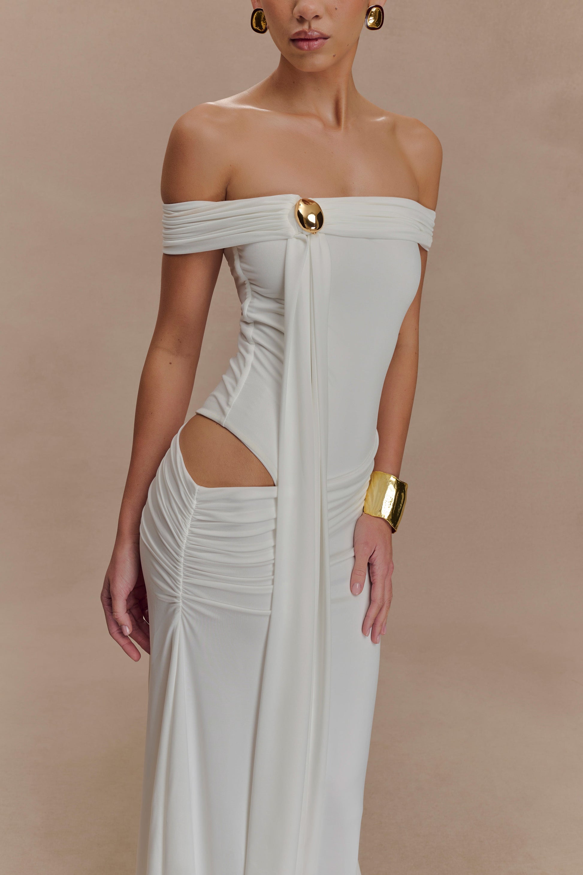 Oliver Slinky Maxi Dress - White #5