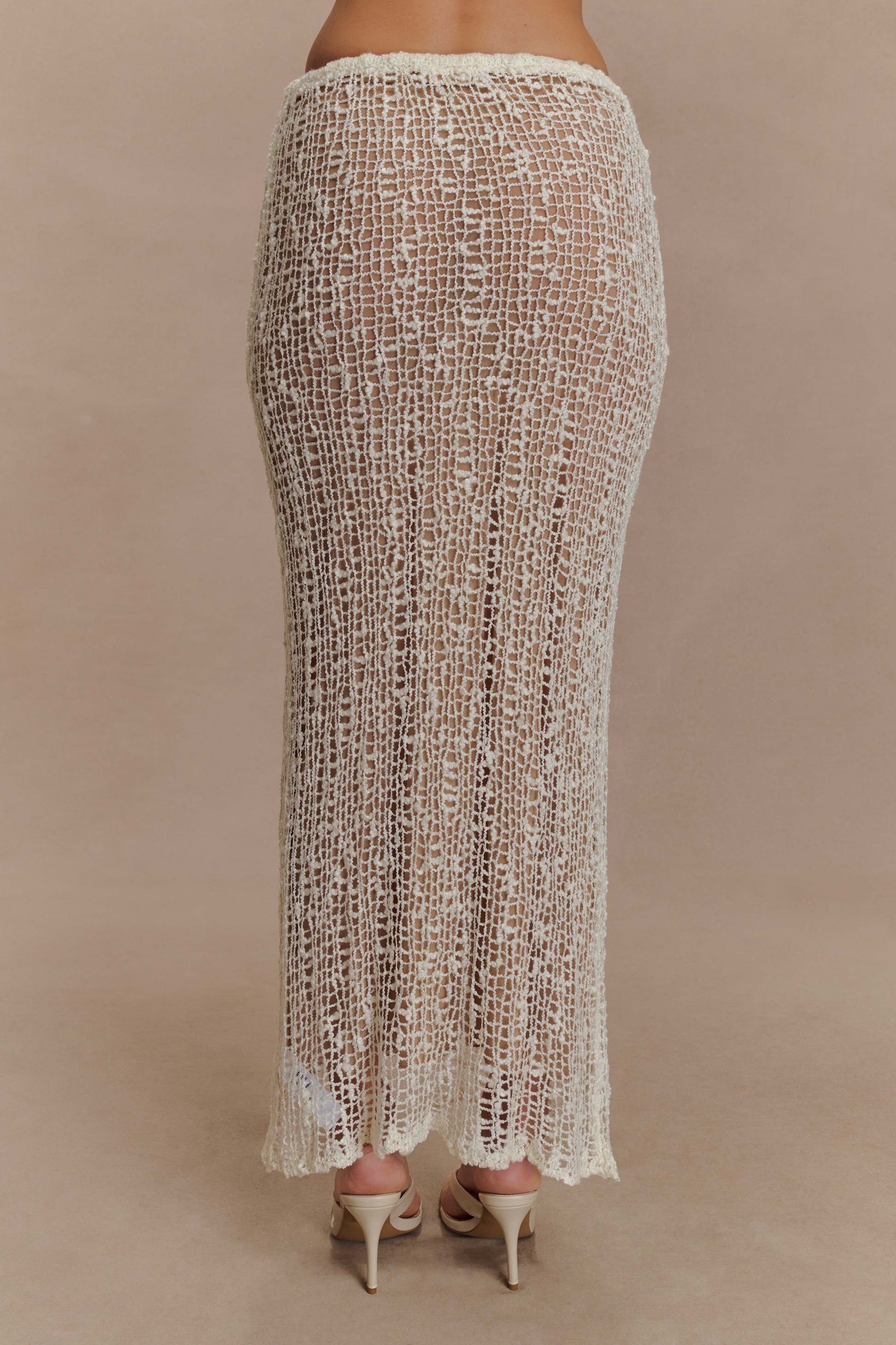 Cordelia Knit Maxi Skirt - Ivory #2