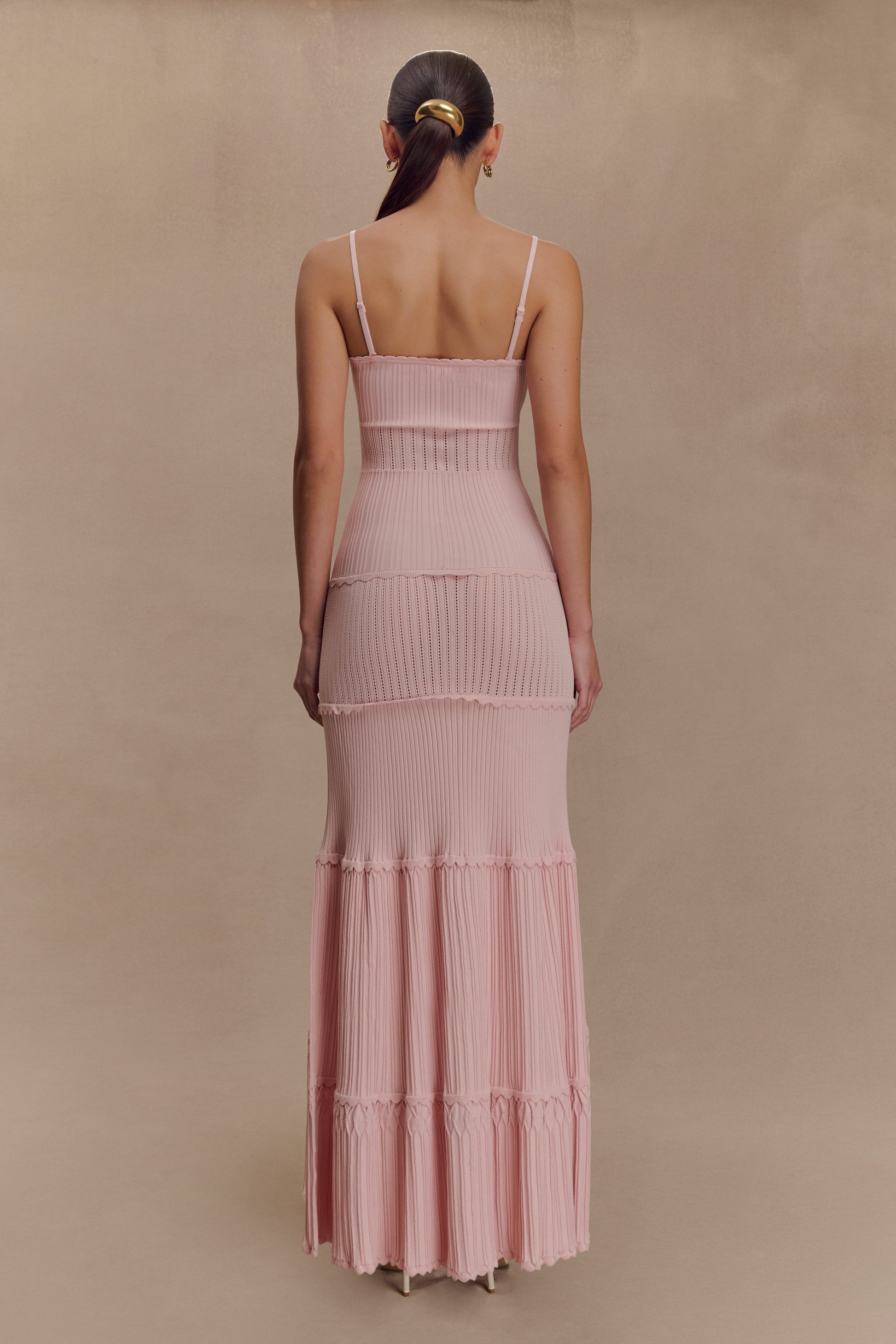 Finley Pointelle Knit Maxi Dress - Baby Pink #2