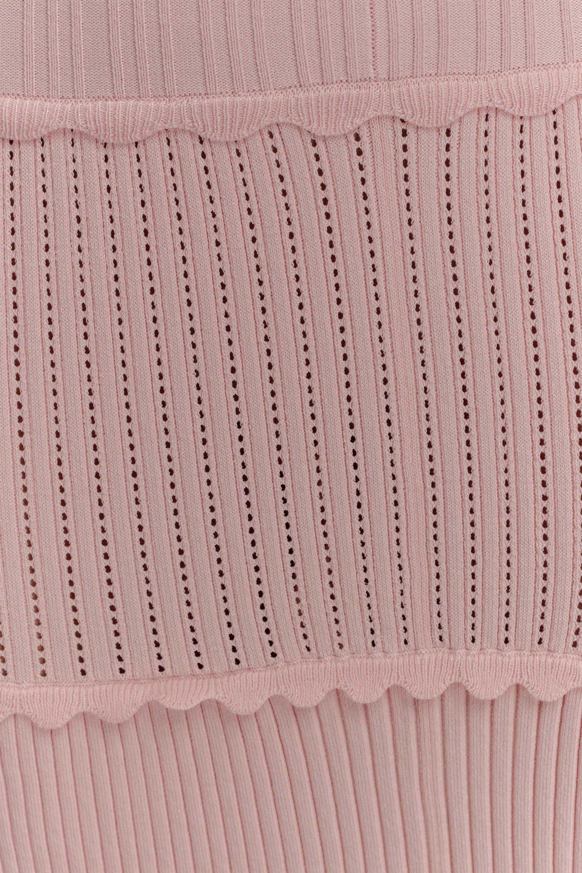 Finley Pointelle Knit Maxi Dress - Baby Pink #6